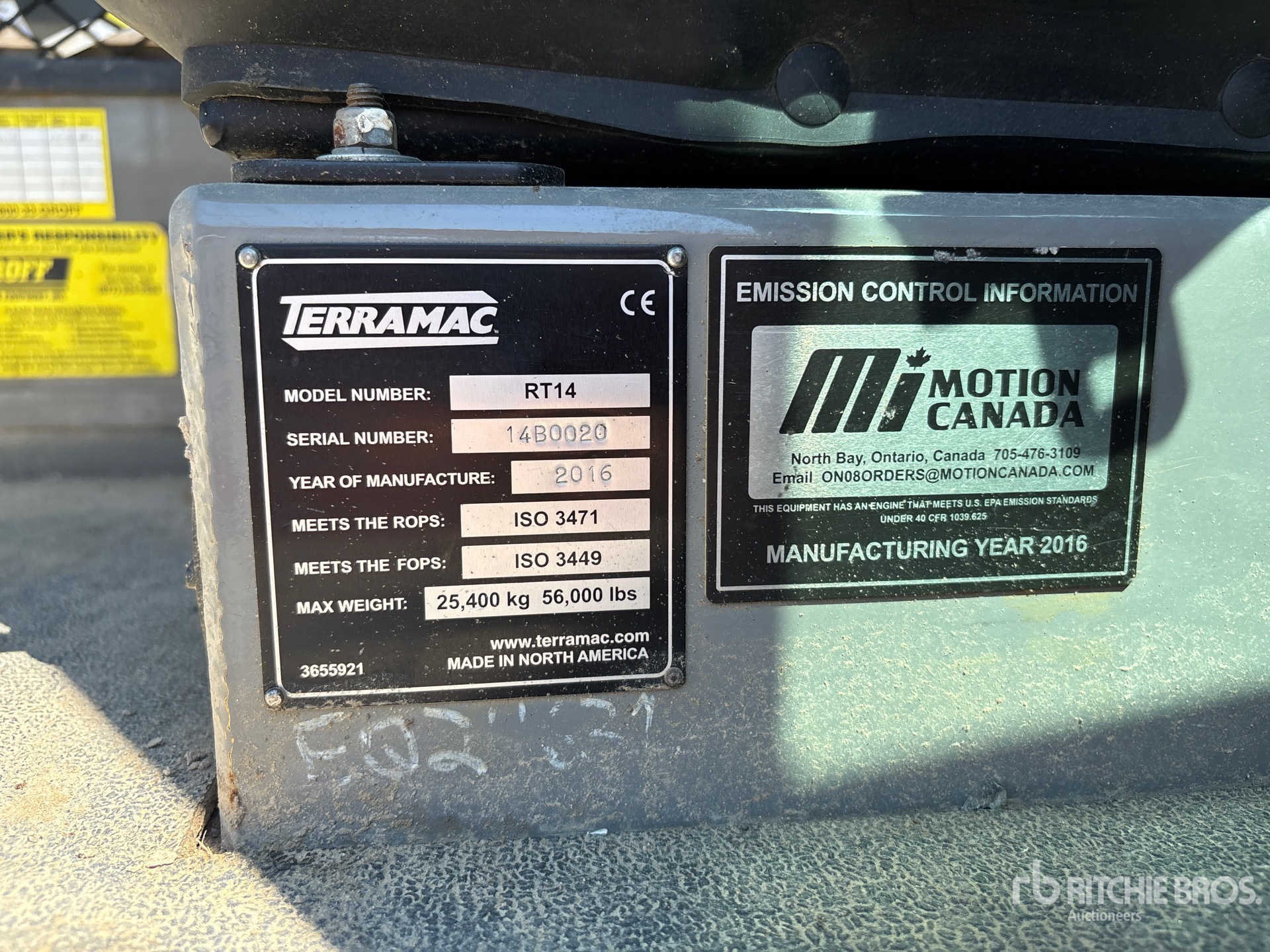 2016 Terramac RT14