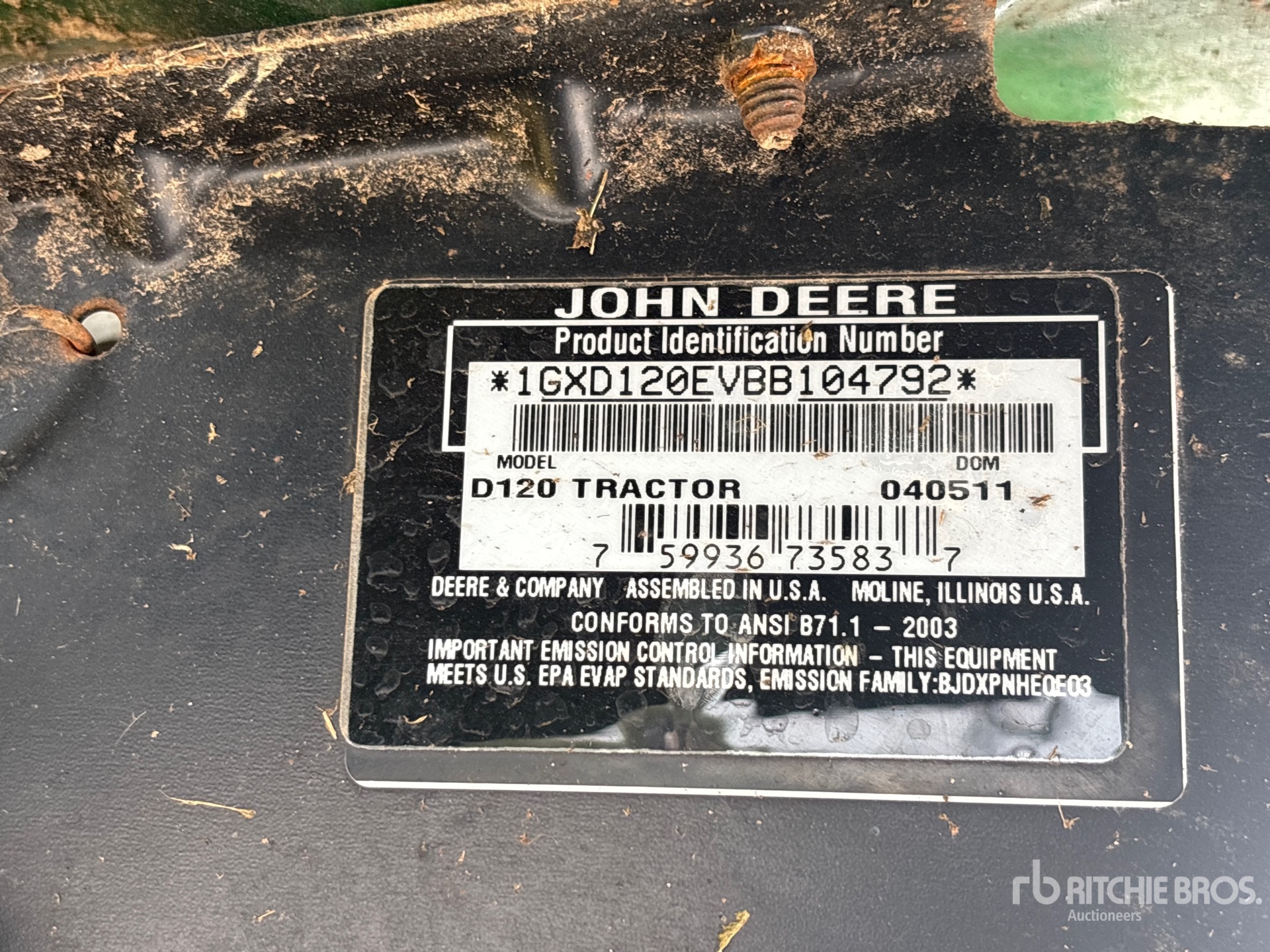 John Deere D120