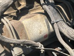 Engine with Emission Certification Label