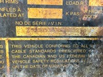 General Appearance with Numéro de série/Numéro d'identification du véhicule automobile