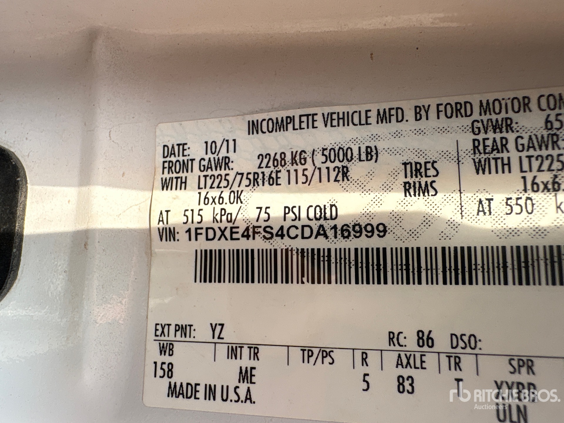 2012 Ford E-450 ECONOLINE