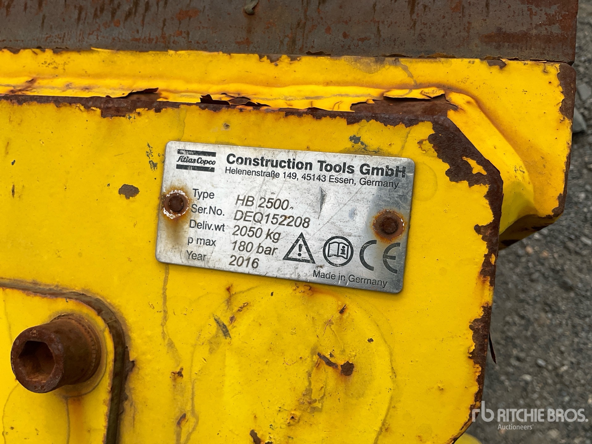 2016 Atlas Copco HB2500