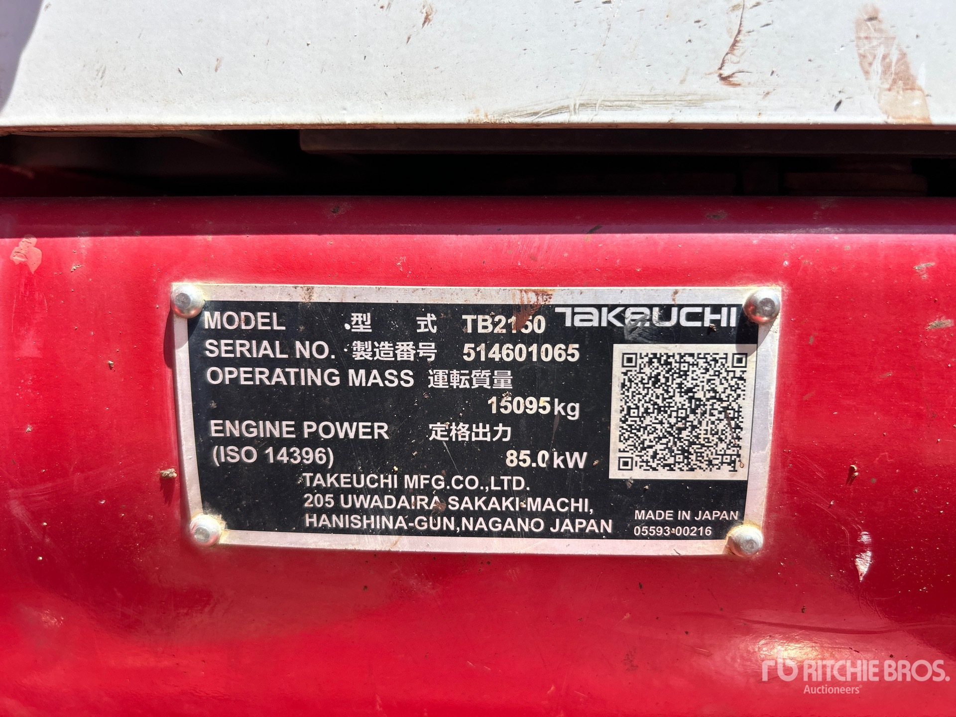 2022 Takeuchi TB2150CR