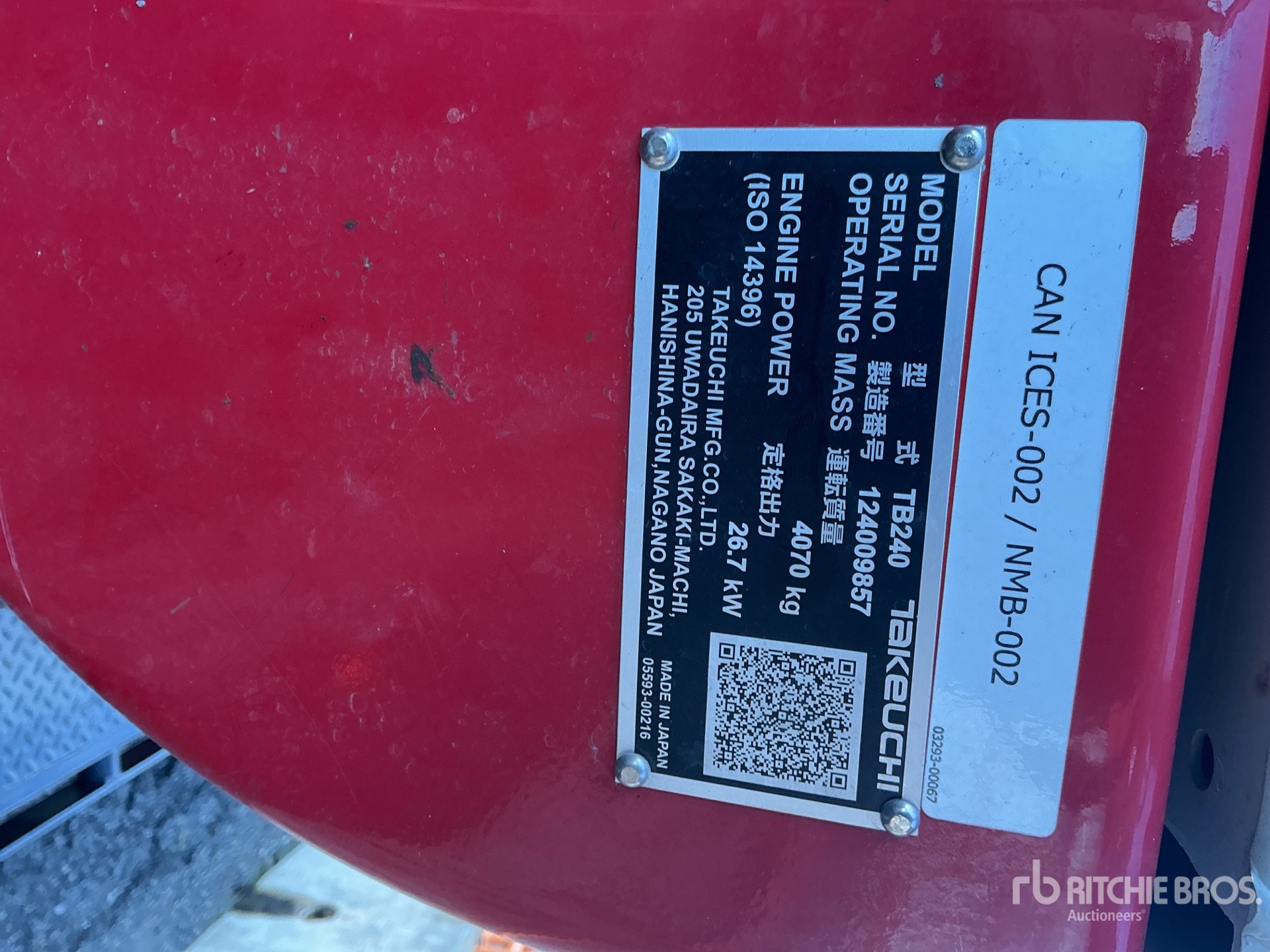 2024 Takeuchi TB240