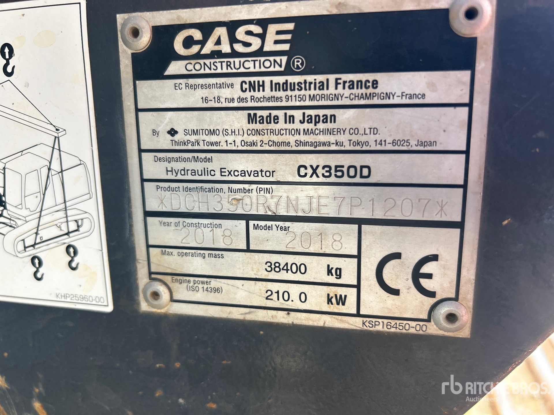 Photo of a 2018 Case CX350D