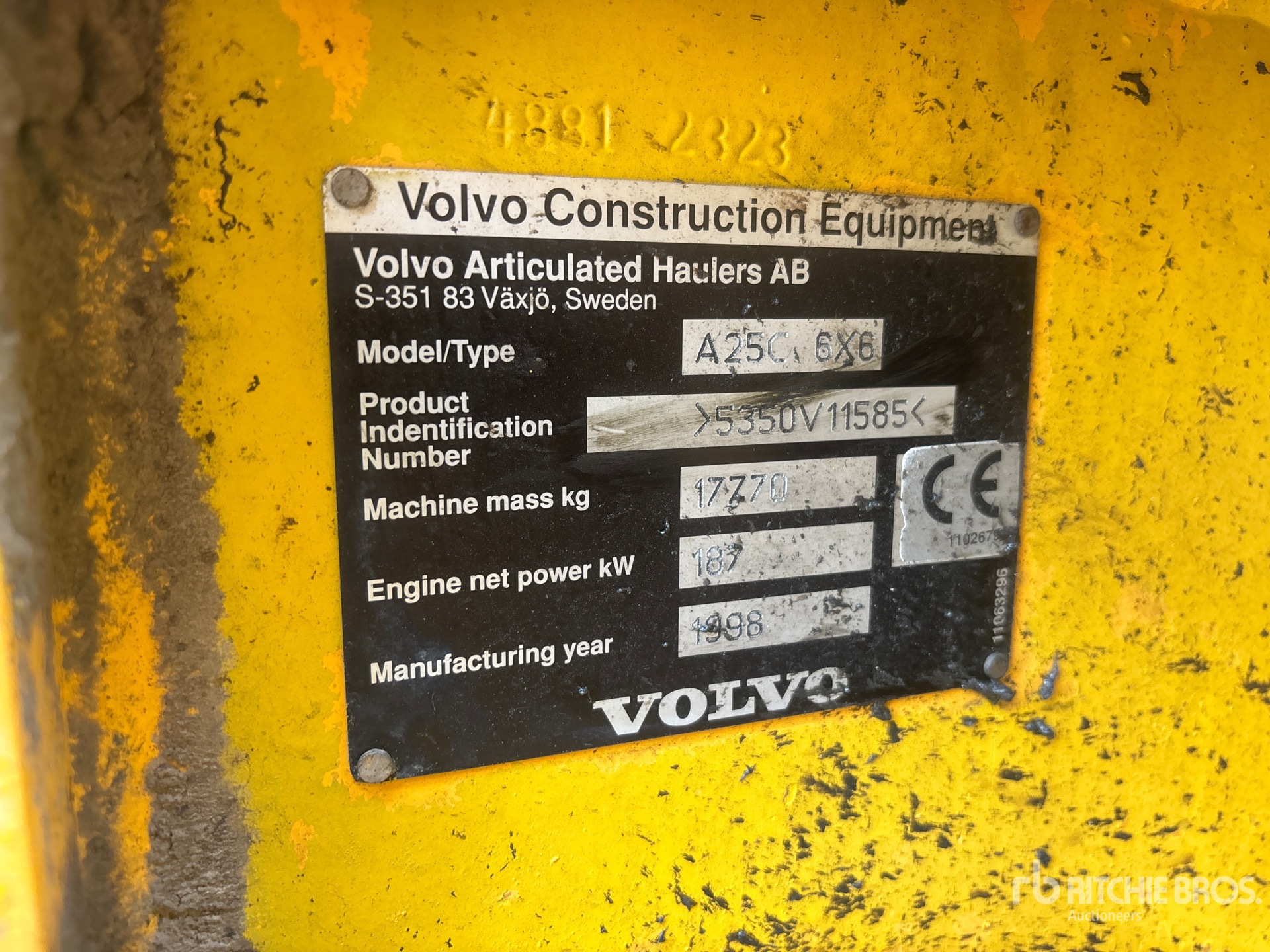1998 Volvo A25C