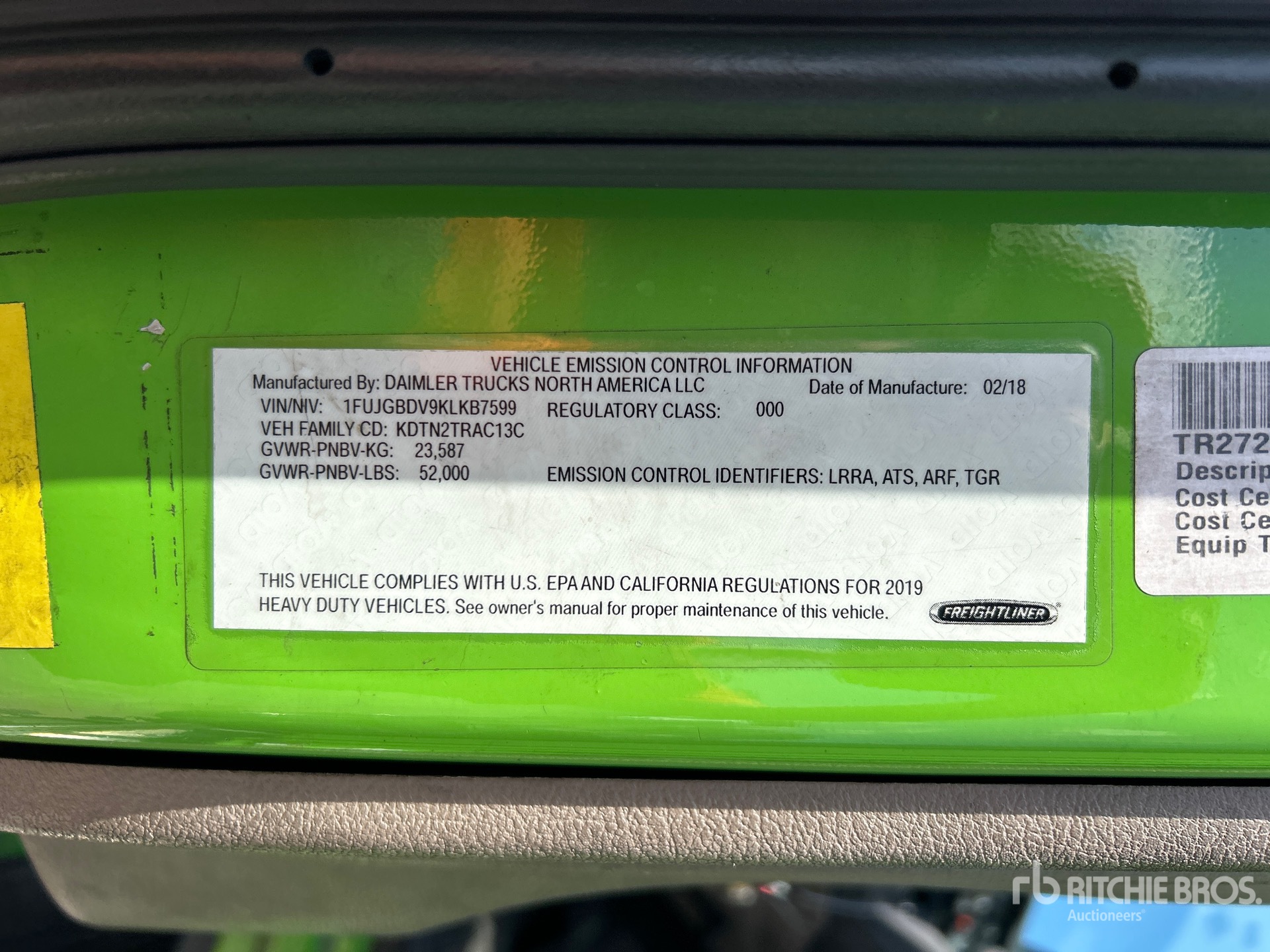 2019 Freightliner CASCADIA 113