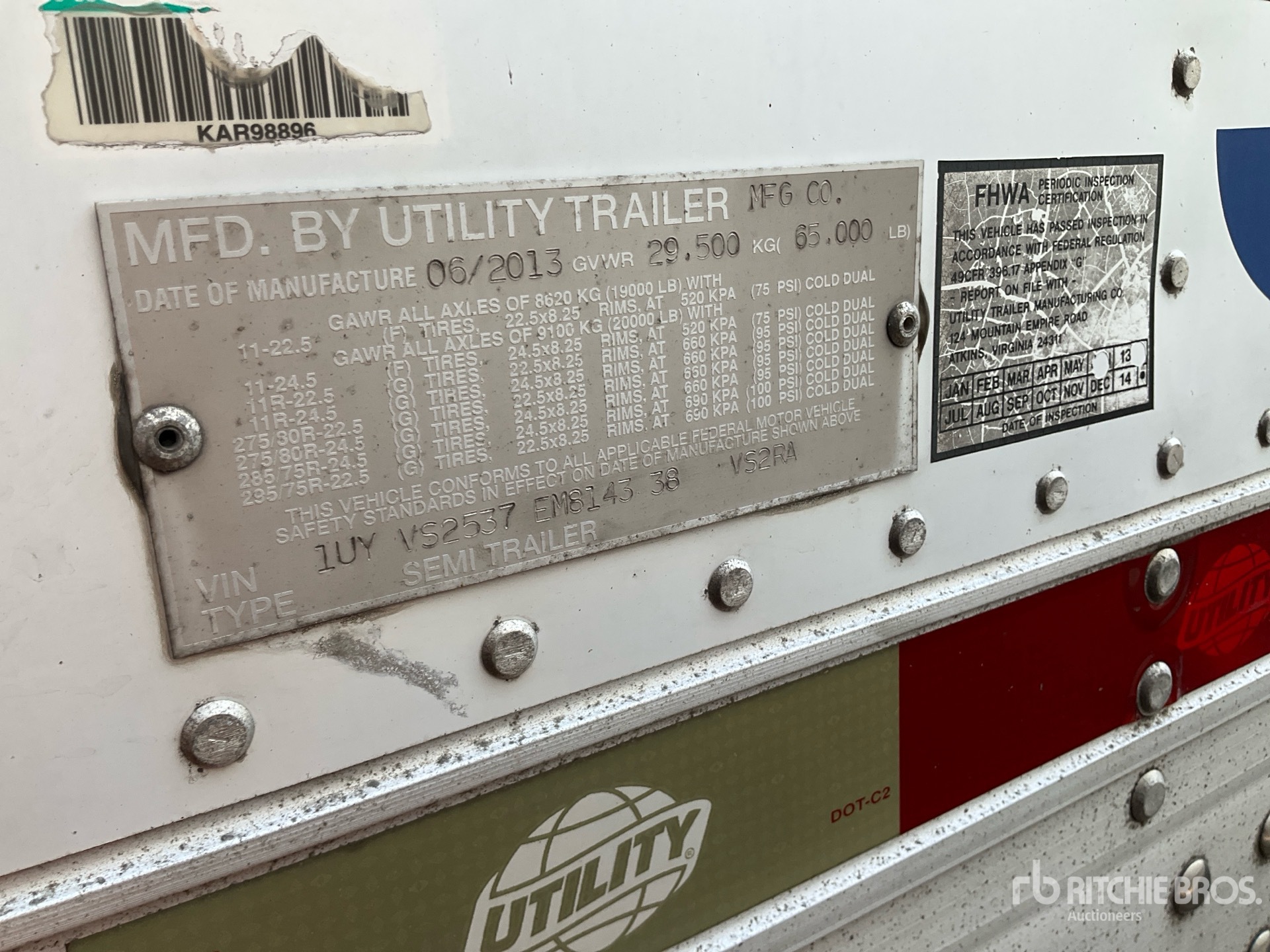 2014 Utility VS2RA
