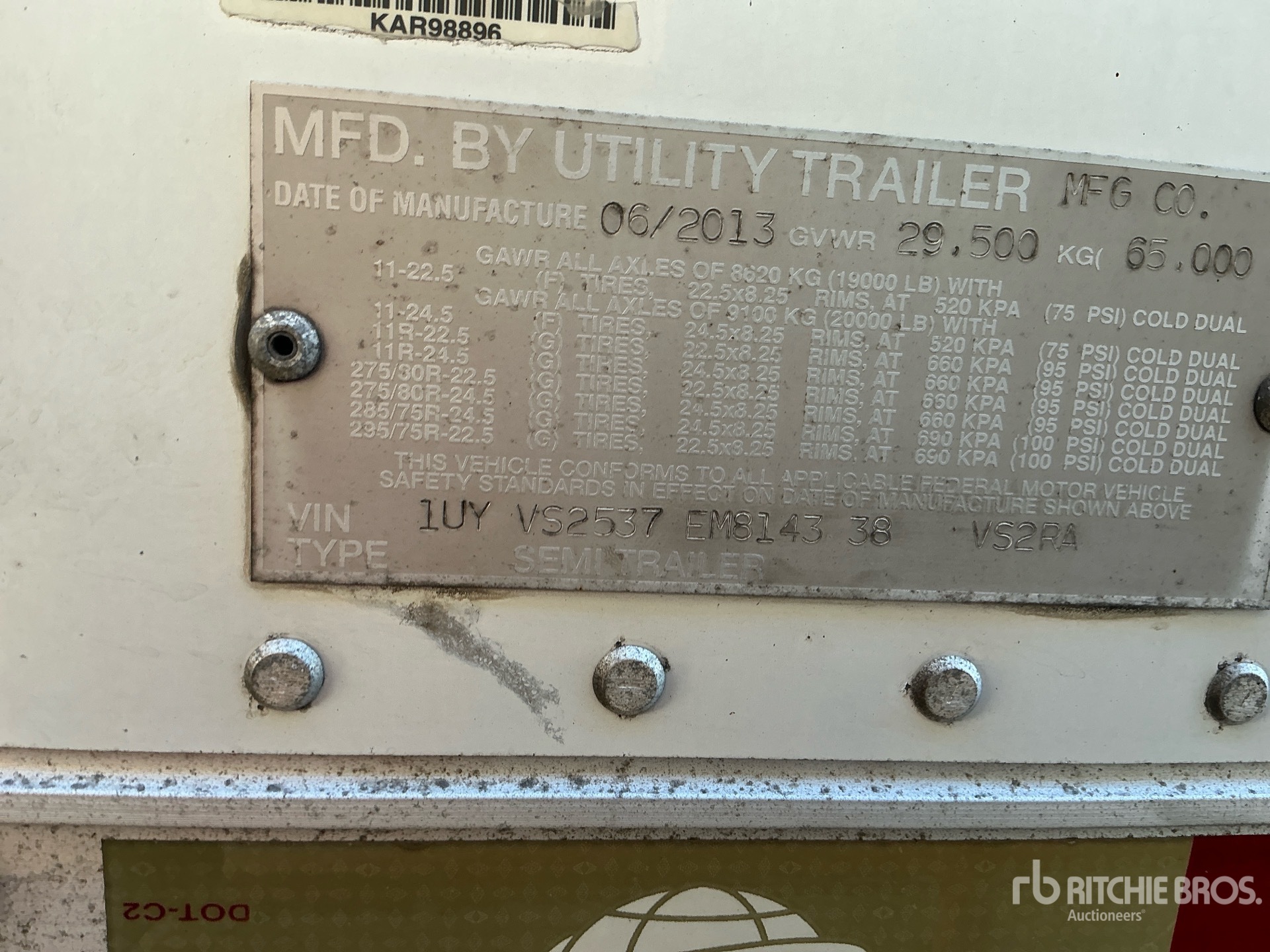 2014 Utility VS2RA