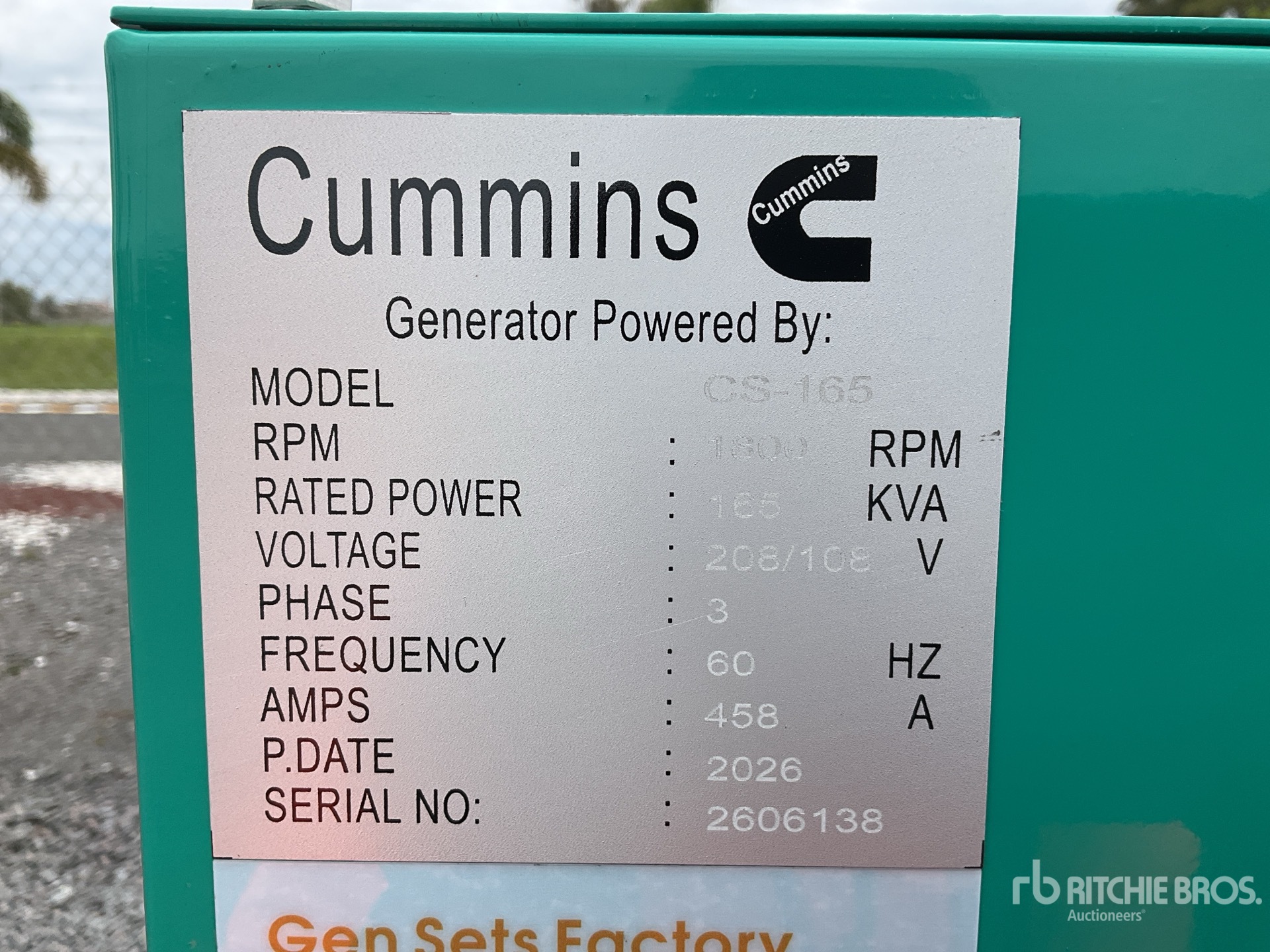 2026 Cummins CS-165