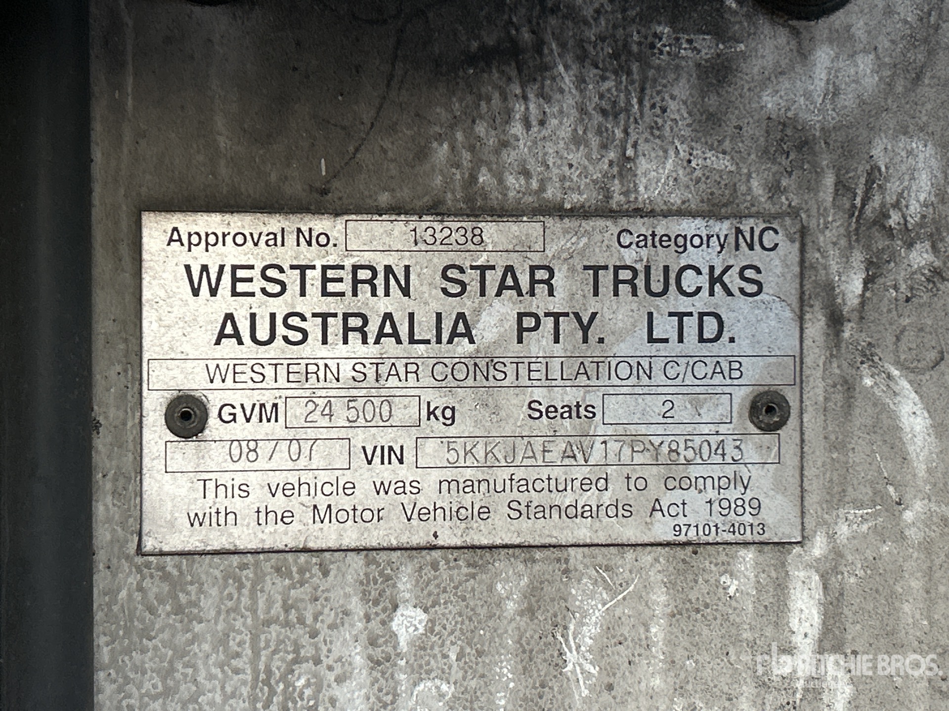 2007 Western Star 4800FX