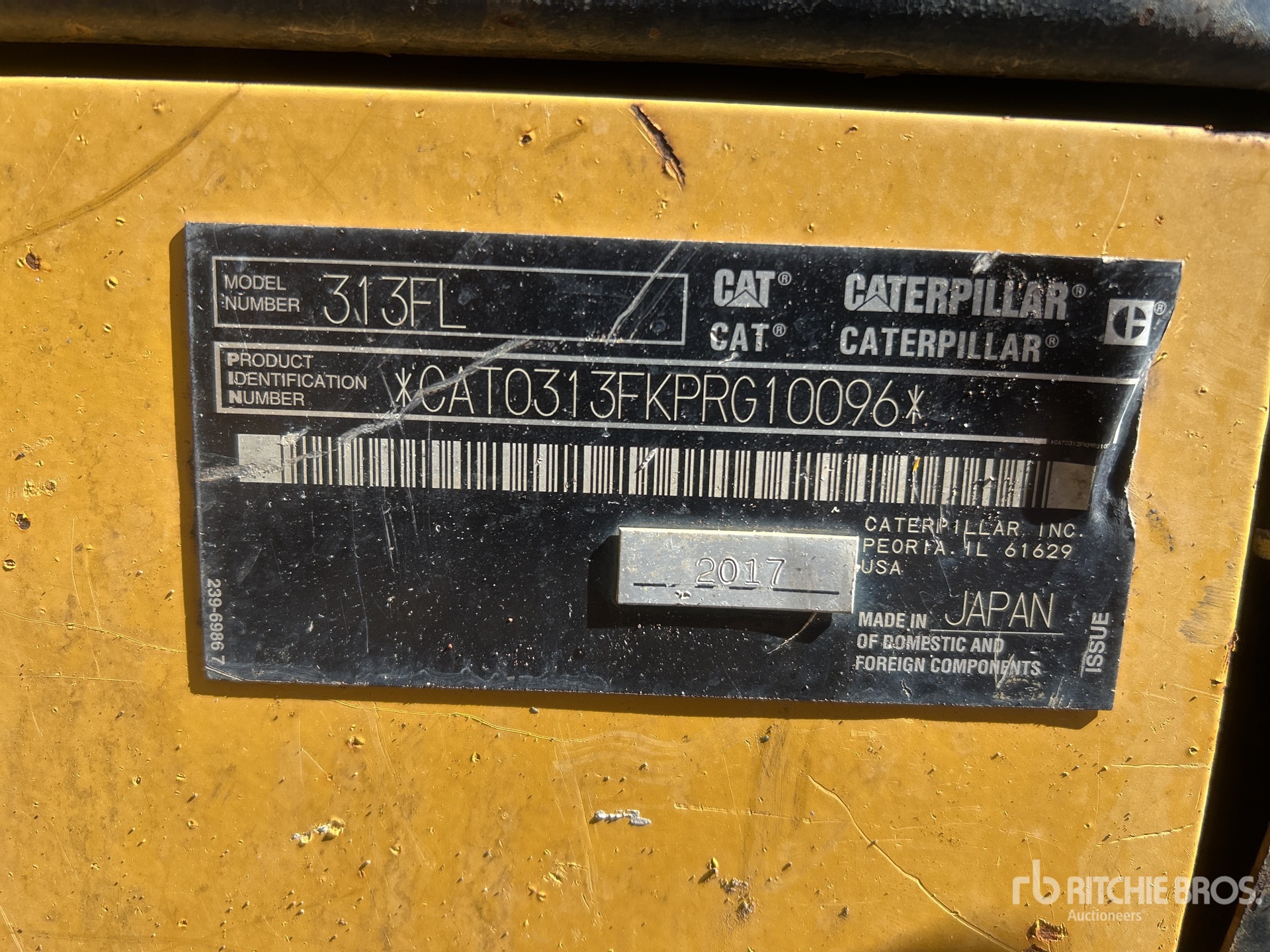 2017 Caterpillar 313F L