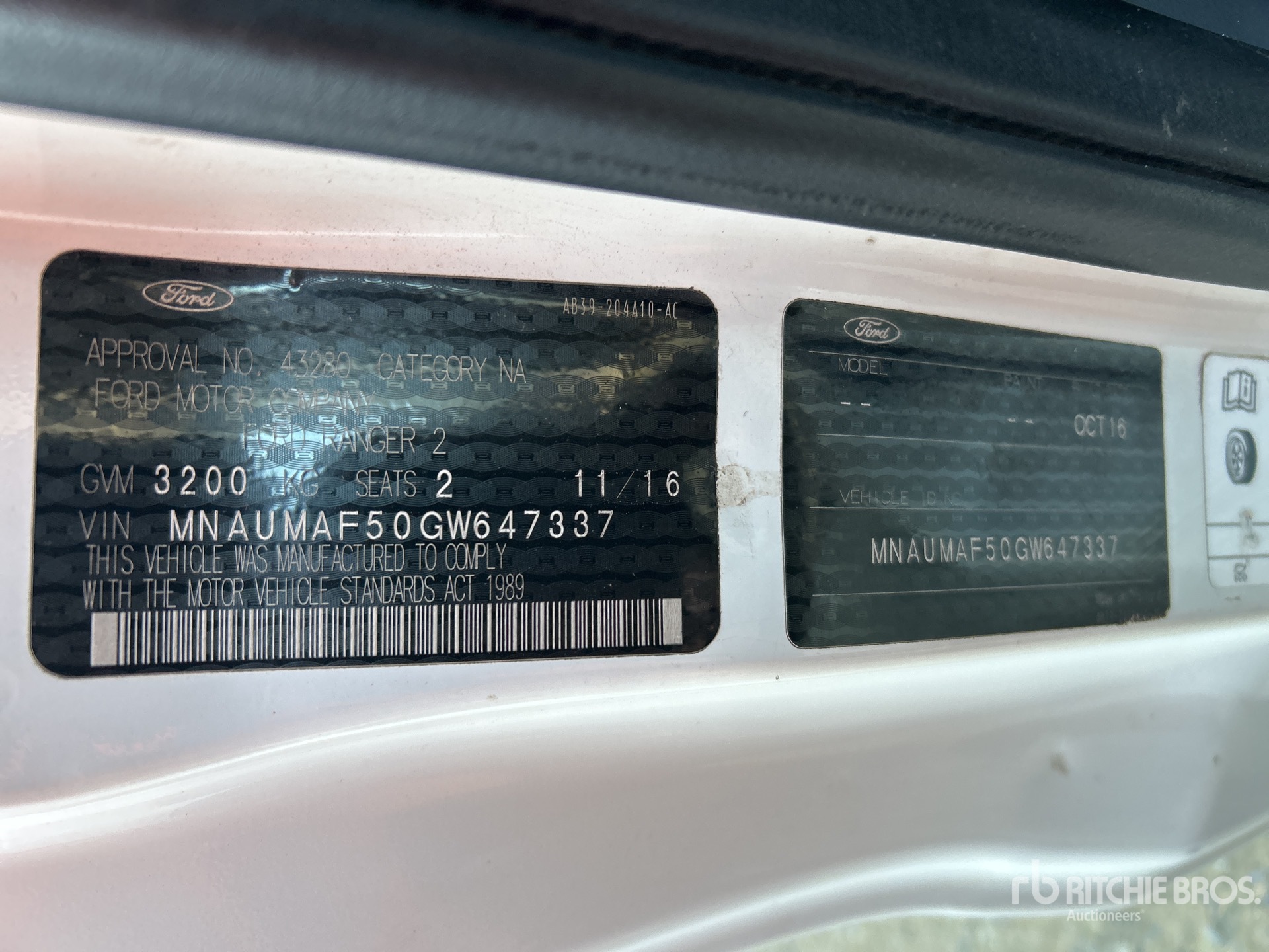 2016 Ford Ranger