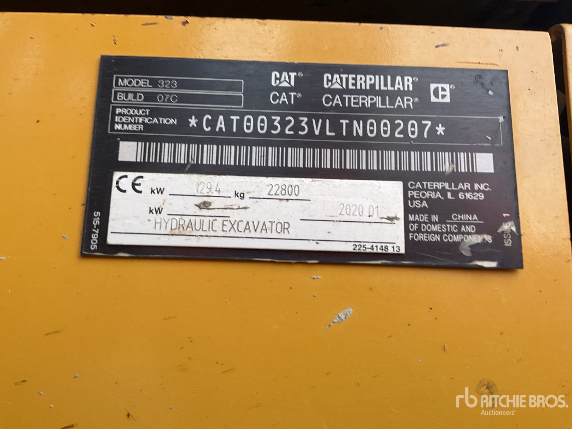2020 Caterpillar 323