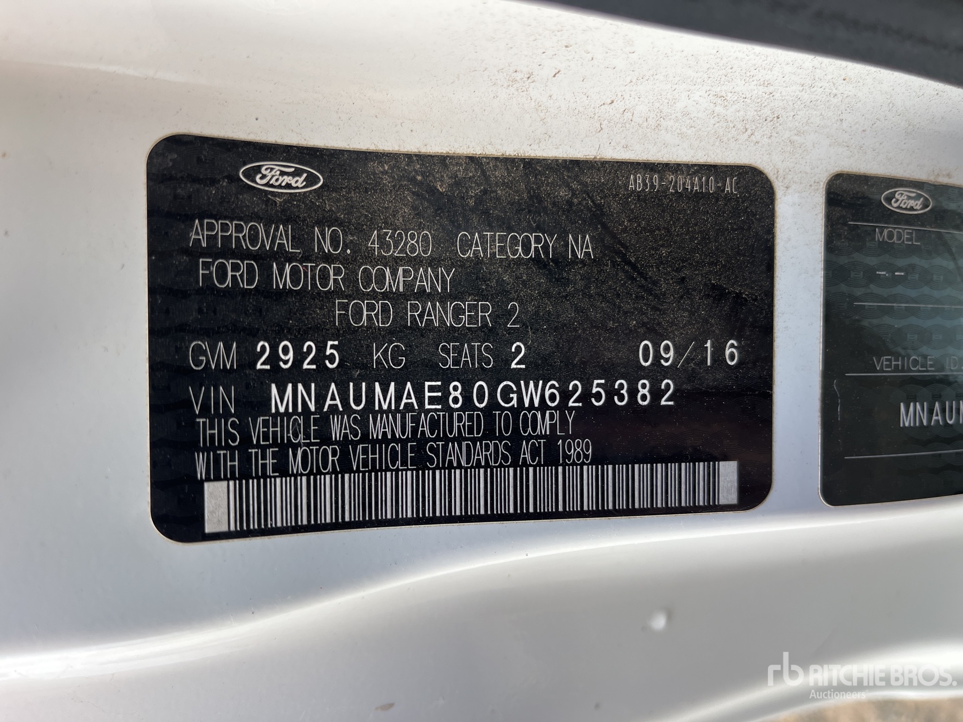 2016 Ford Ranger