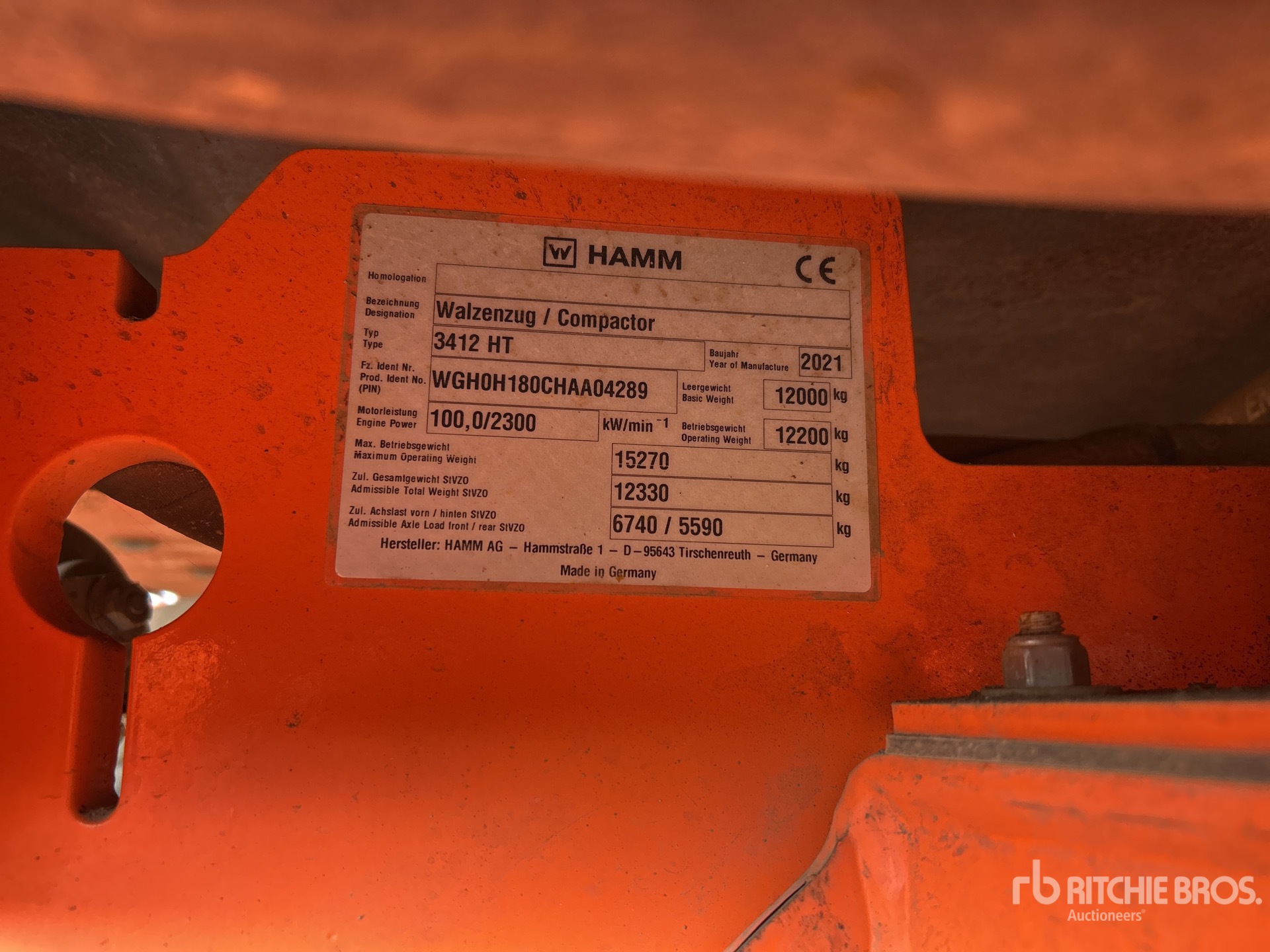 2021 Hamm 3412 HT