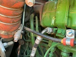 Engine with A/C Compressor