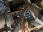 Engine with Emission Label