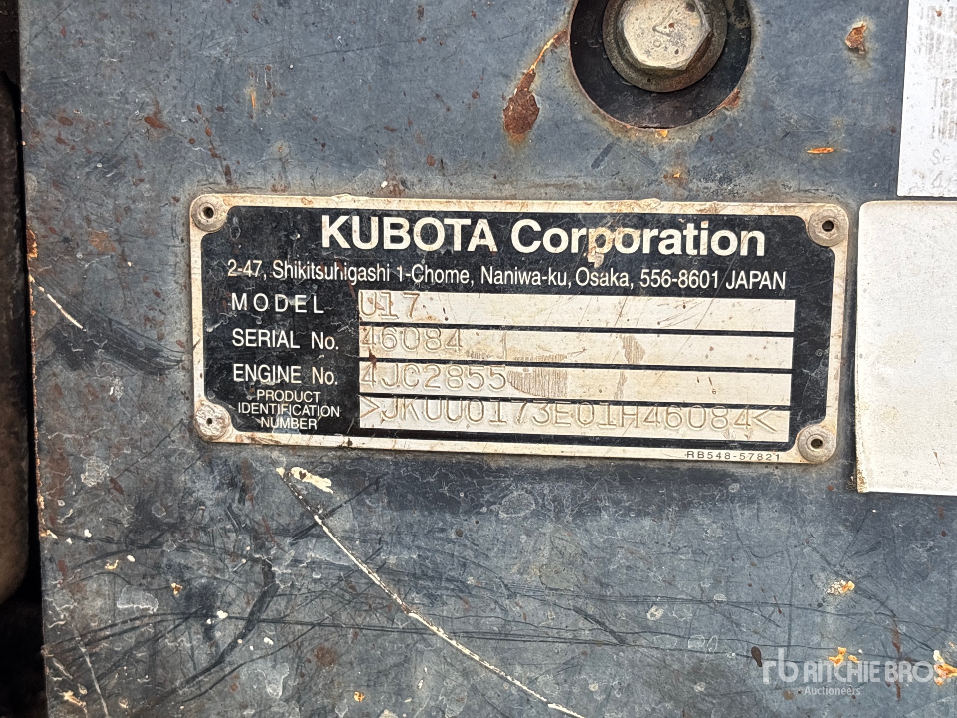 2018 Kubota U17
