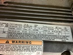 Engine with Emission Label