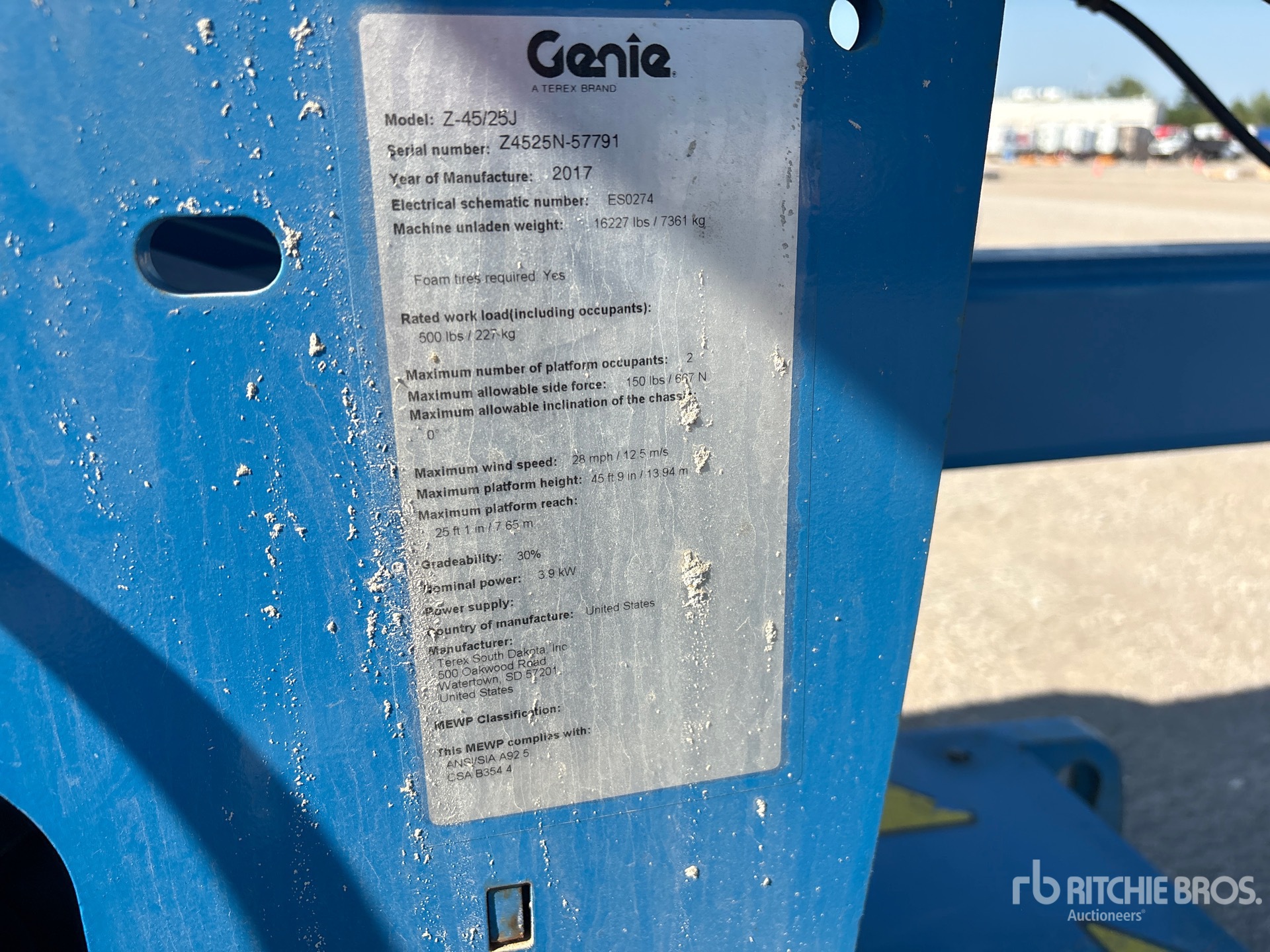 2017 Genie Z45/25