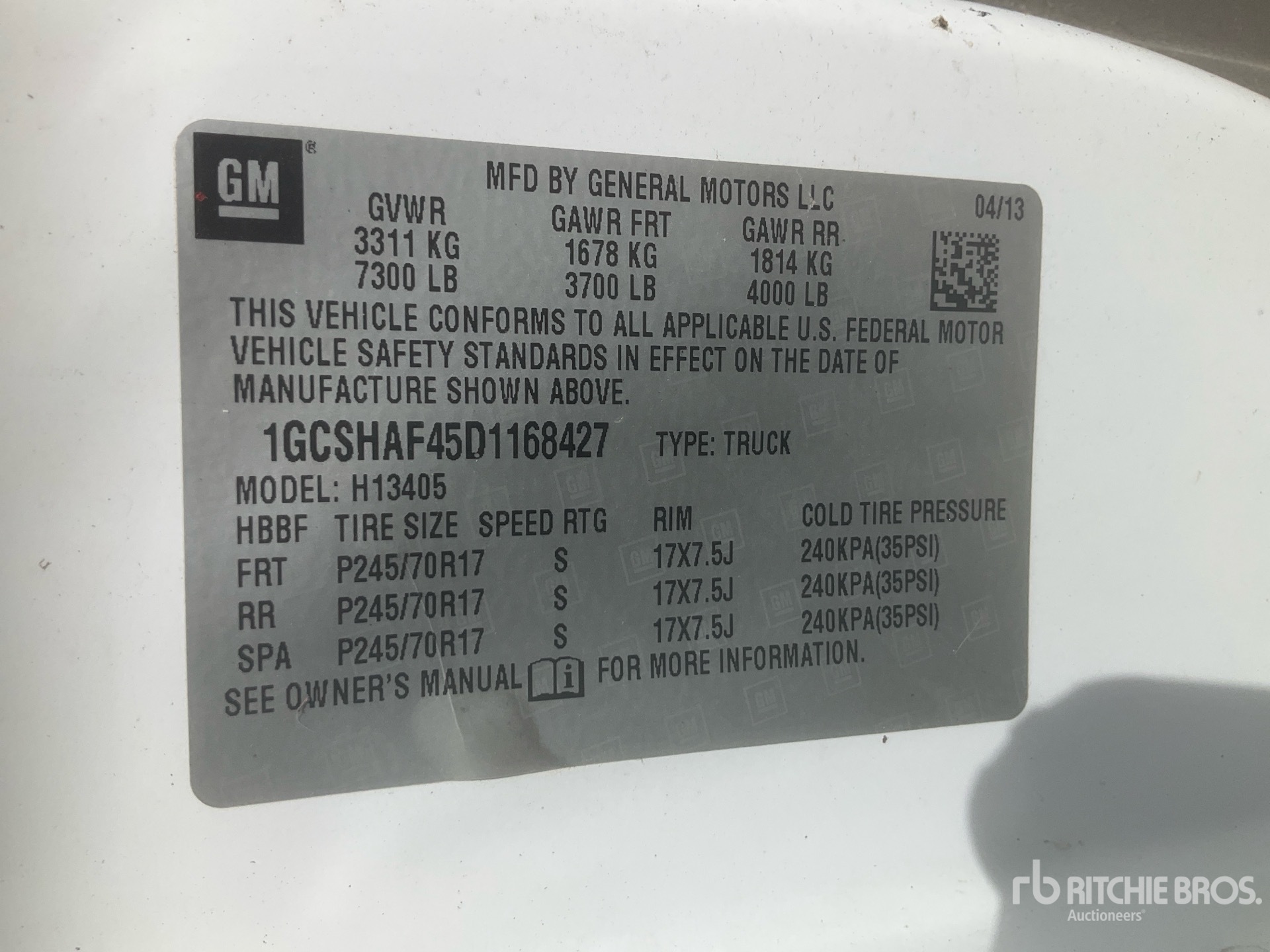 2013 Chevrolet EXPRESS 1500