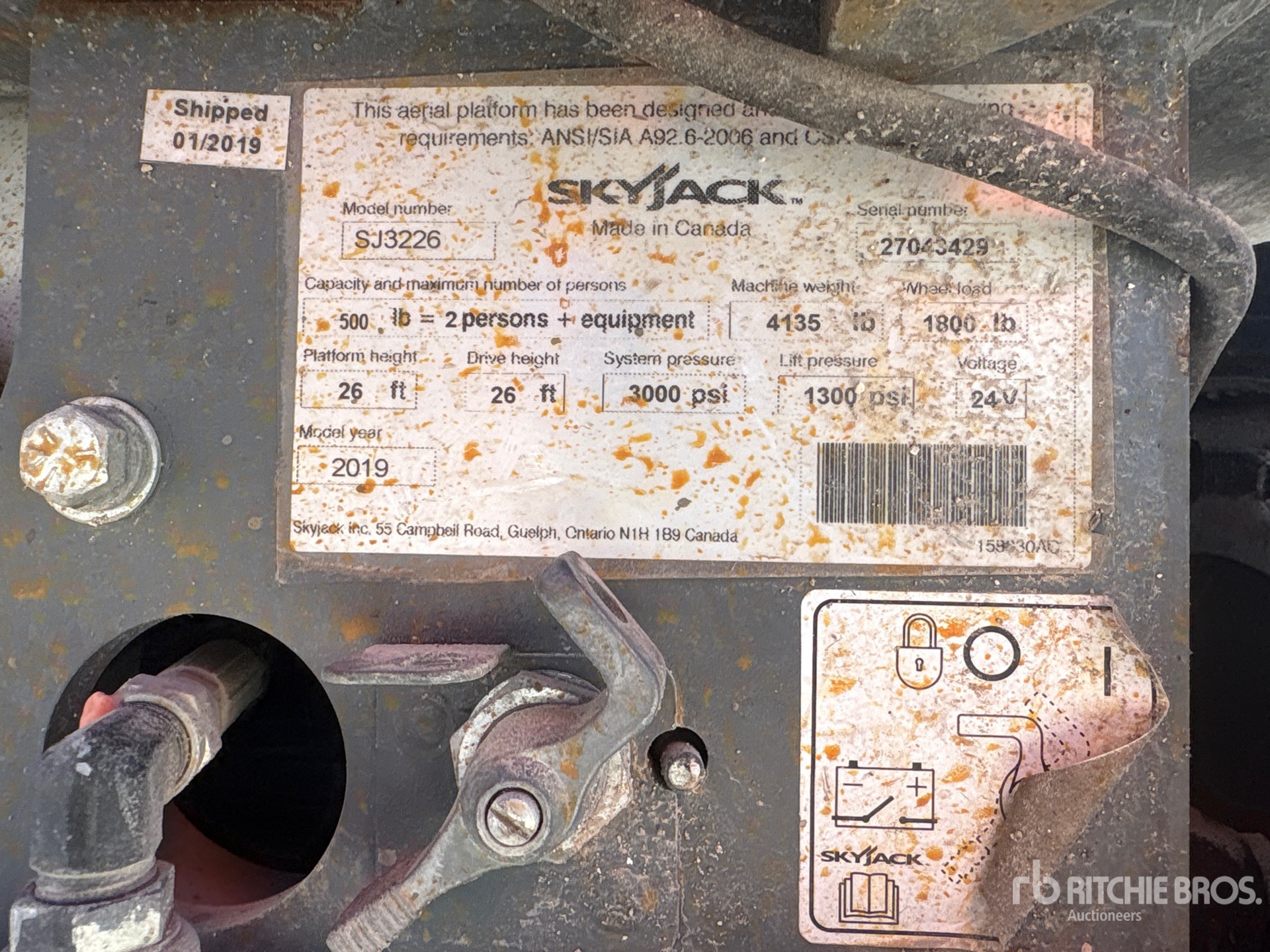 2019 Skyjack SJIII 3226