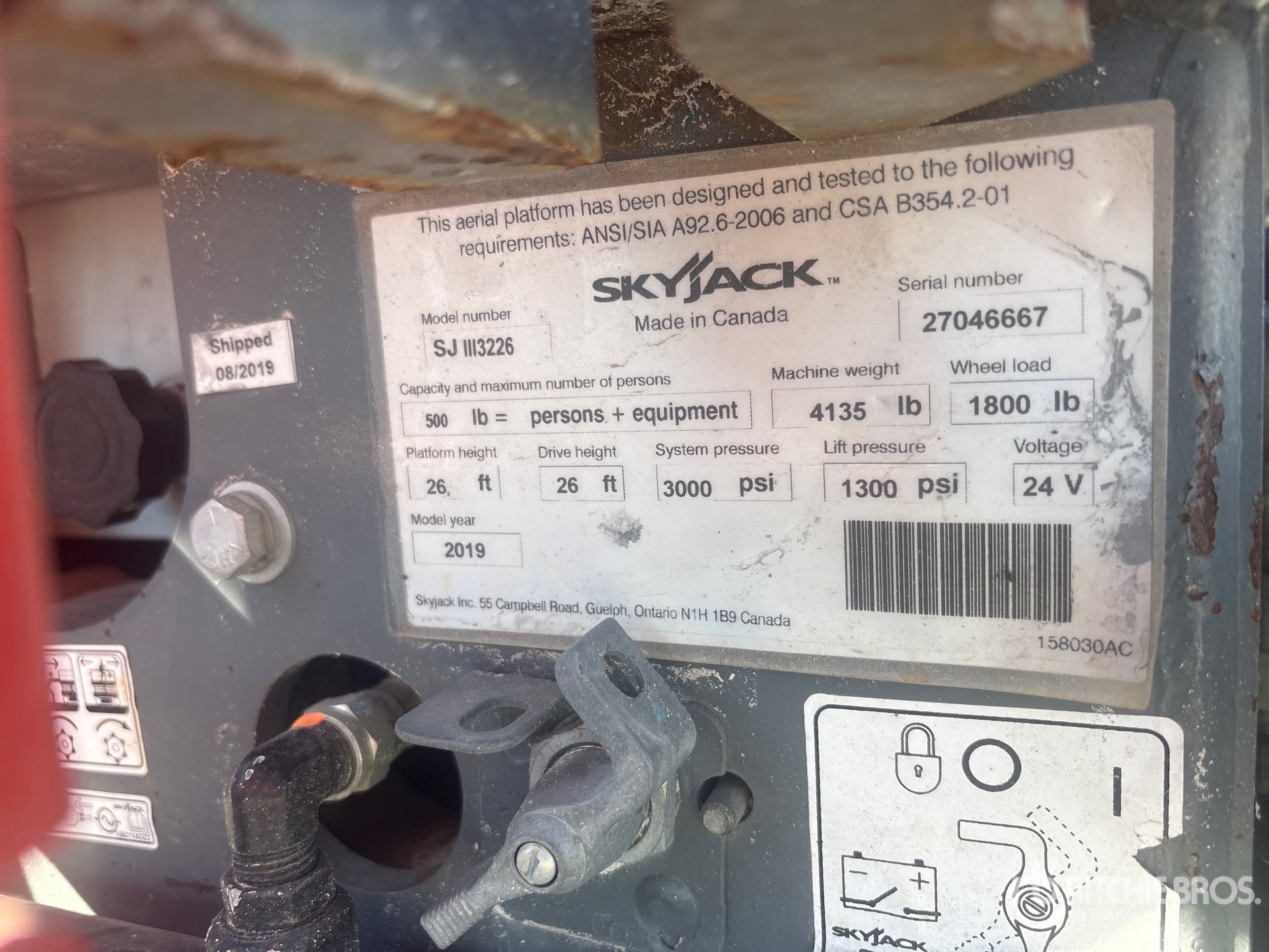 2019 Skyjack SJIII3226