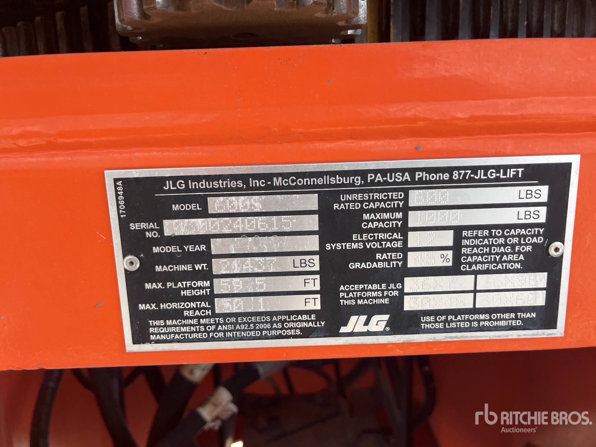 2018 JLG 600S
