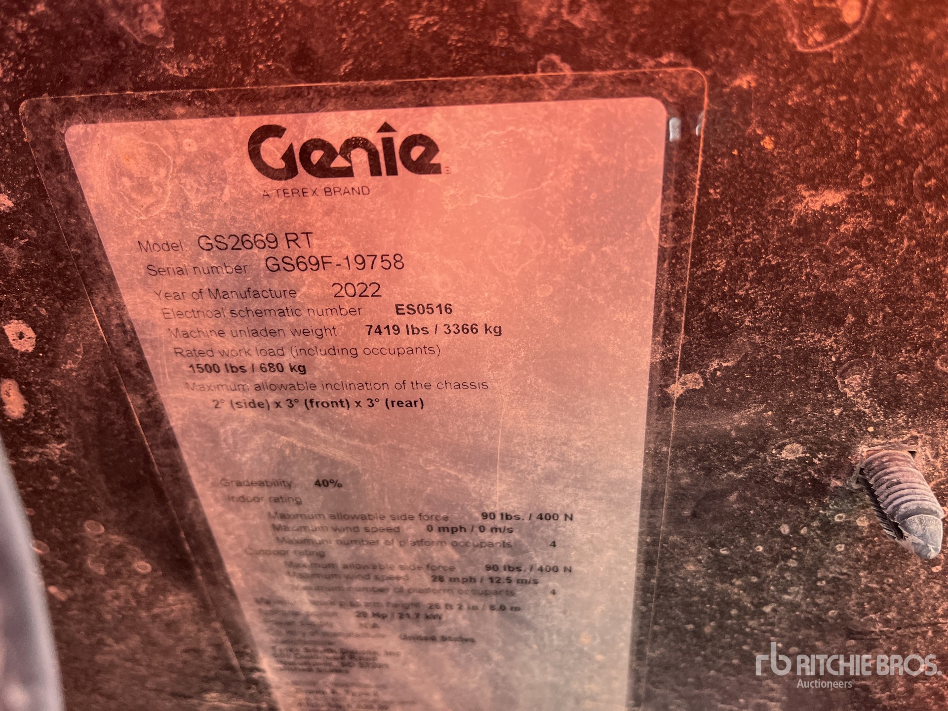 2022 Genie GS2669RT