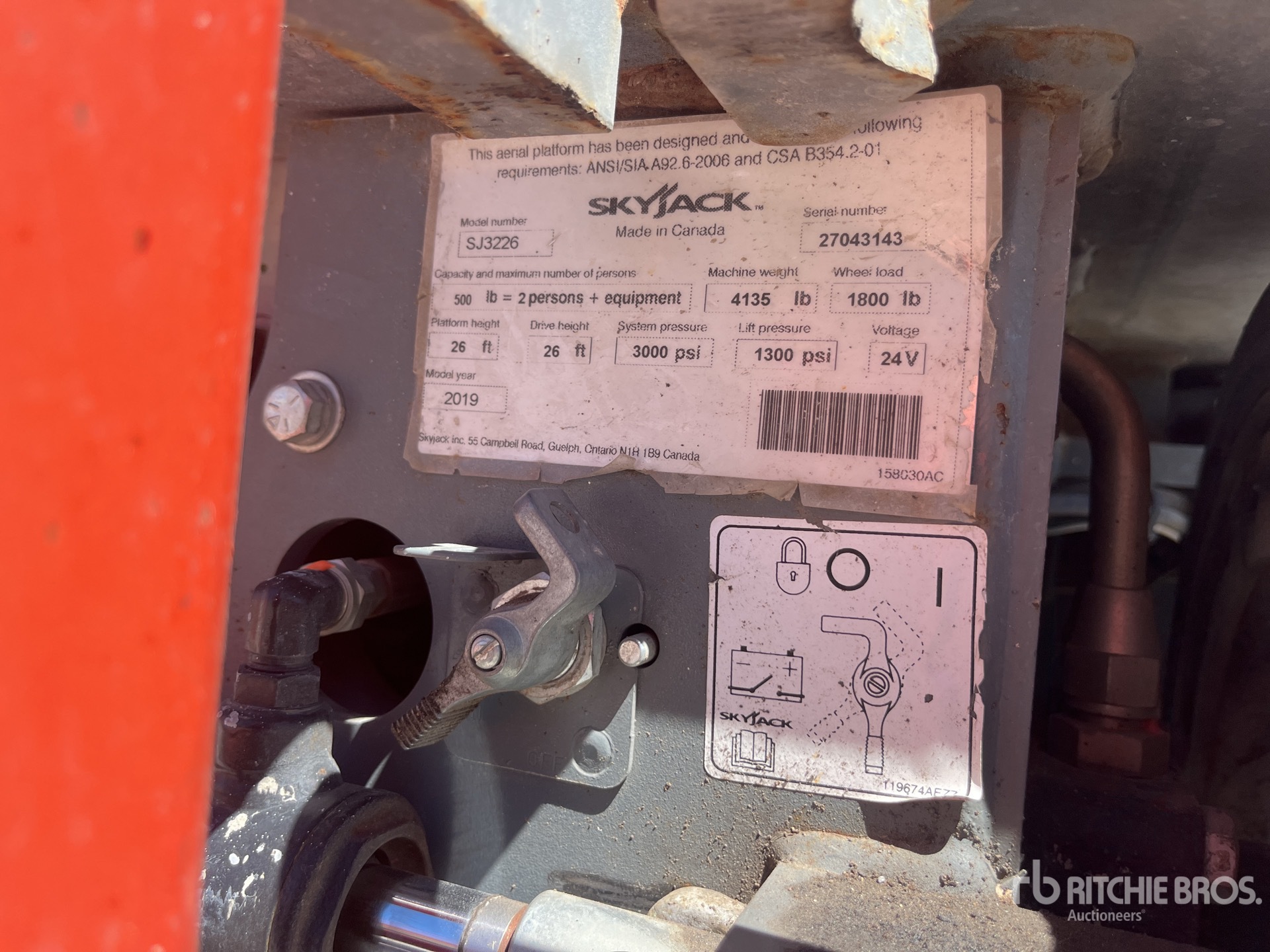 2019 Skyjack SJIII3226