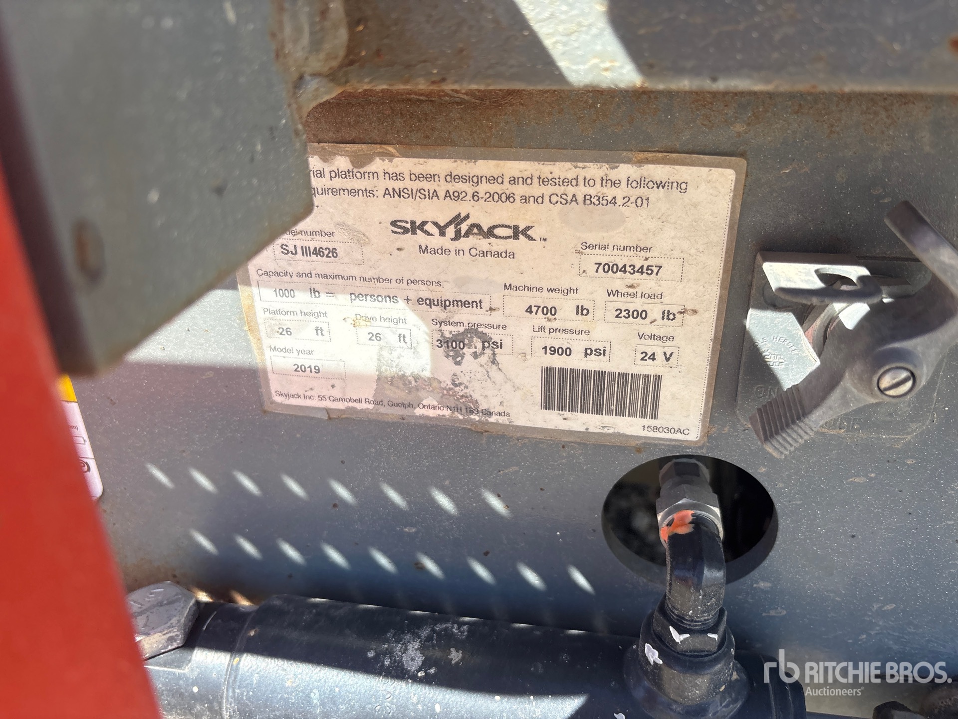 2019 Skyjack SJIII4626
