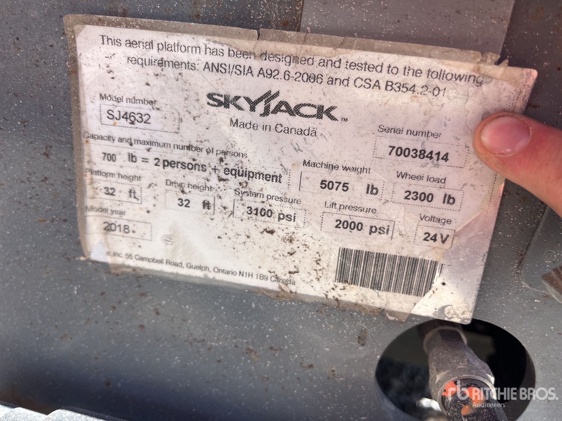 2018 Skyjack SJIII4632