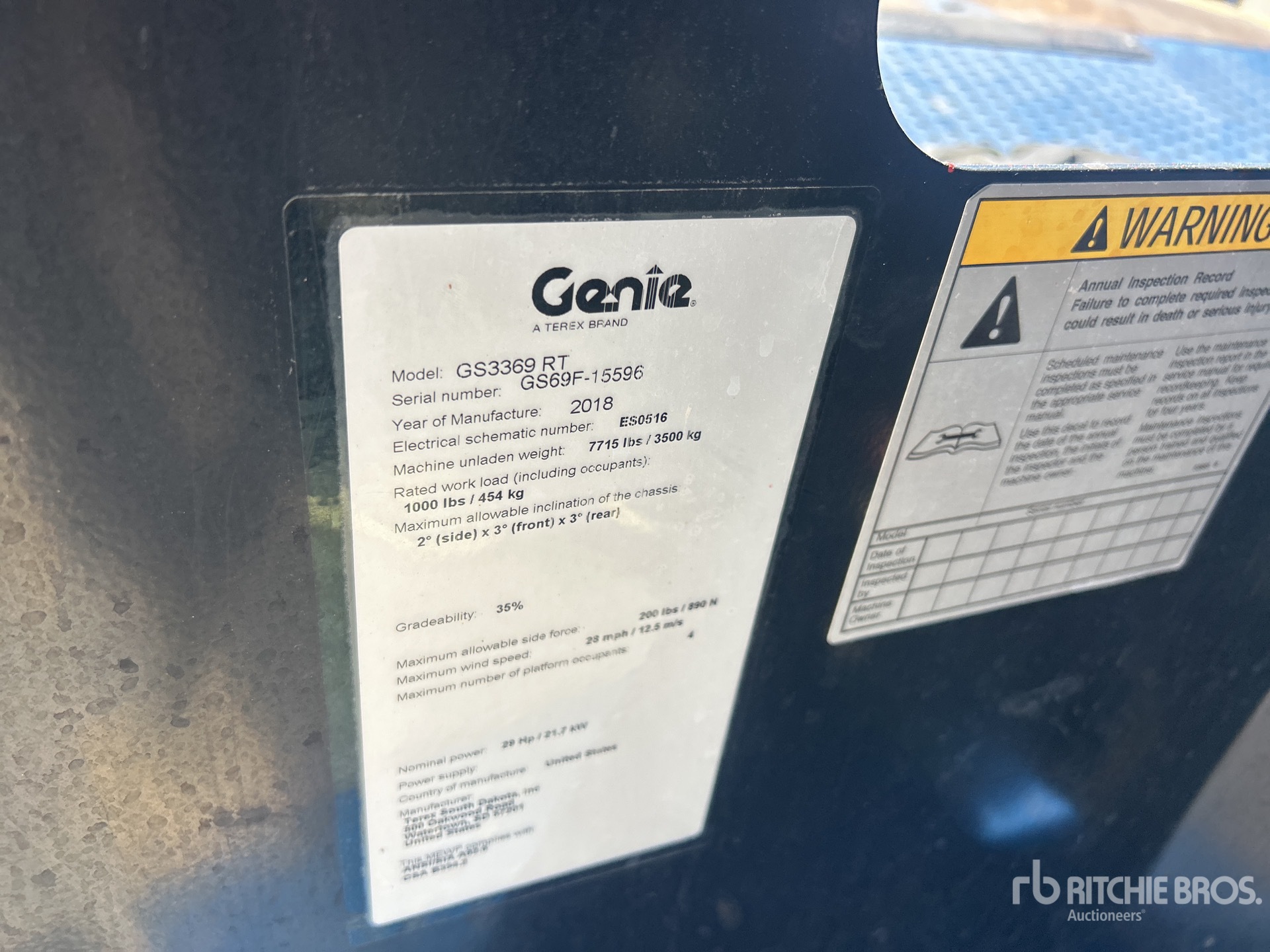 2019 Genie GS3369RT