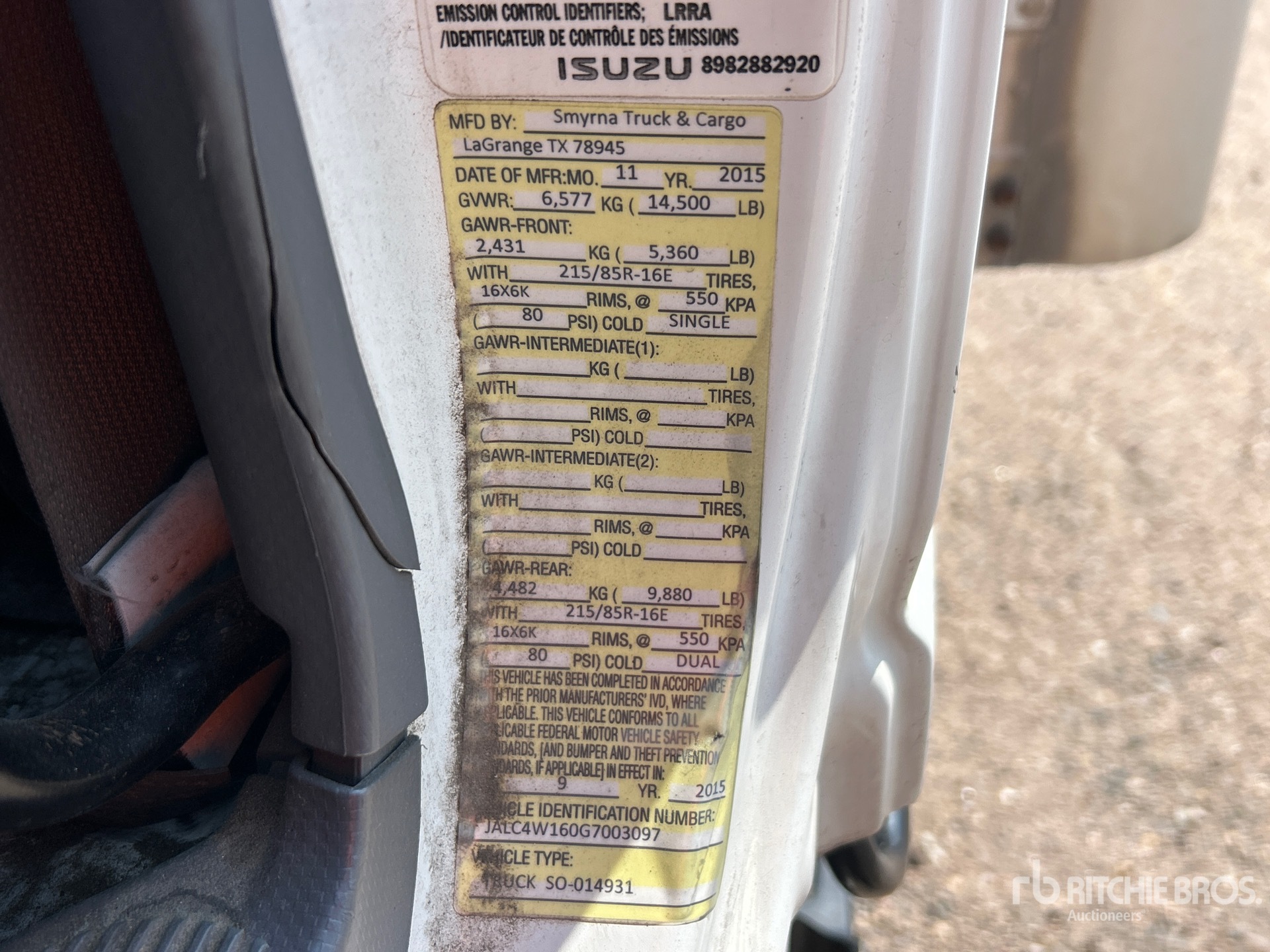 2016 Isuzu NPR