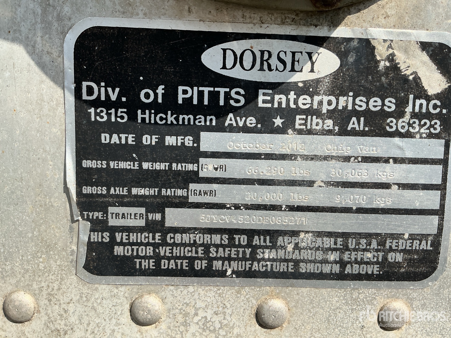 2013 Dorsey CV45