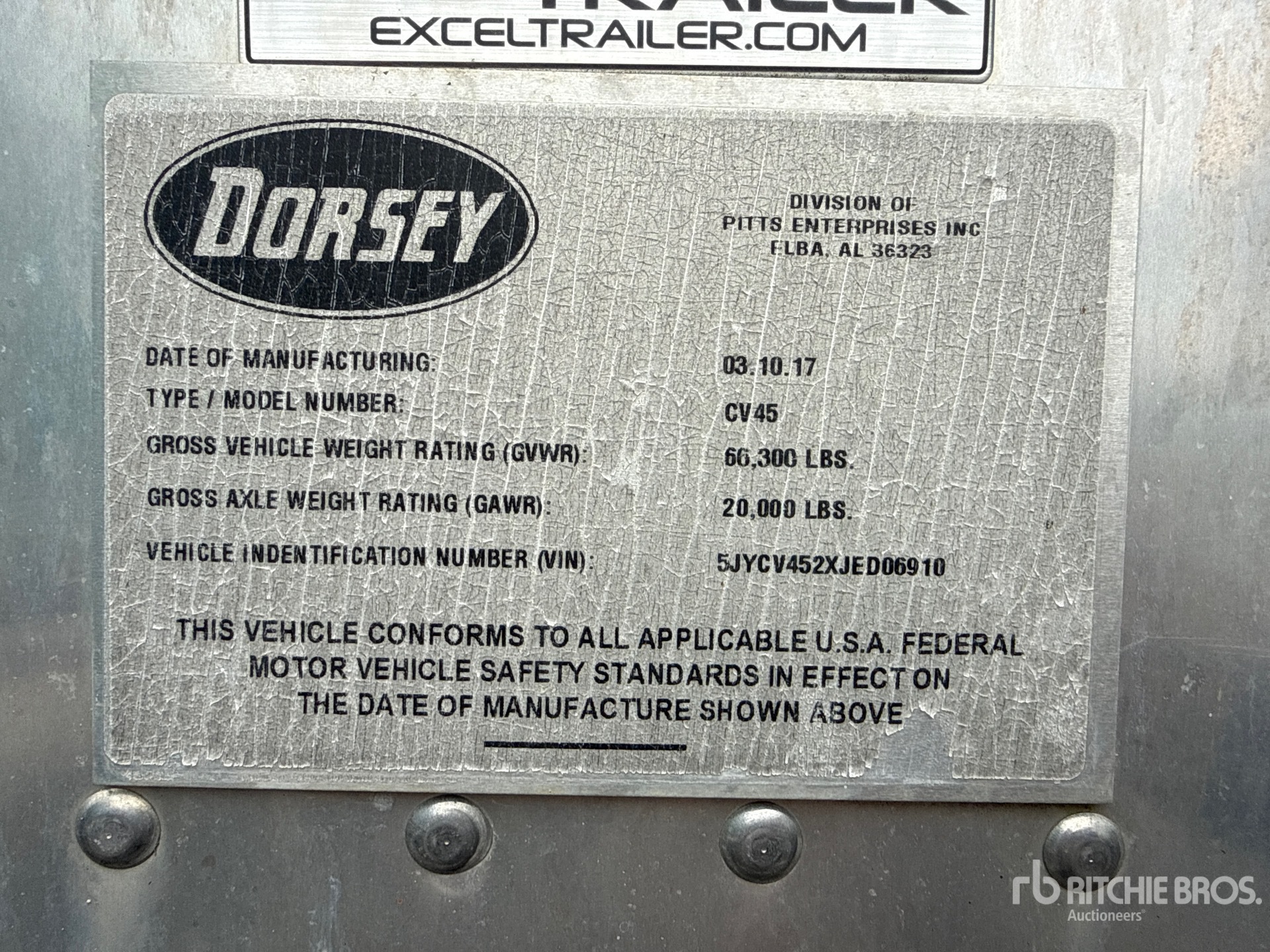 2018 Dorsey CV45