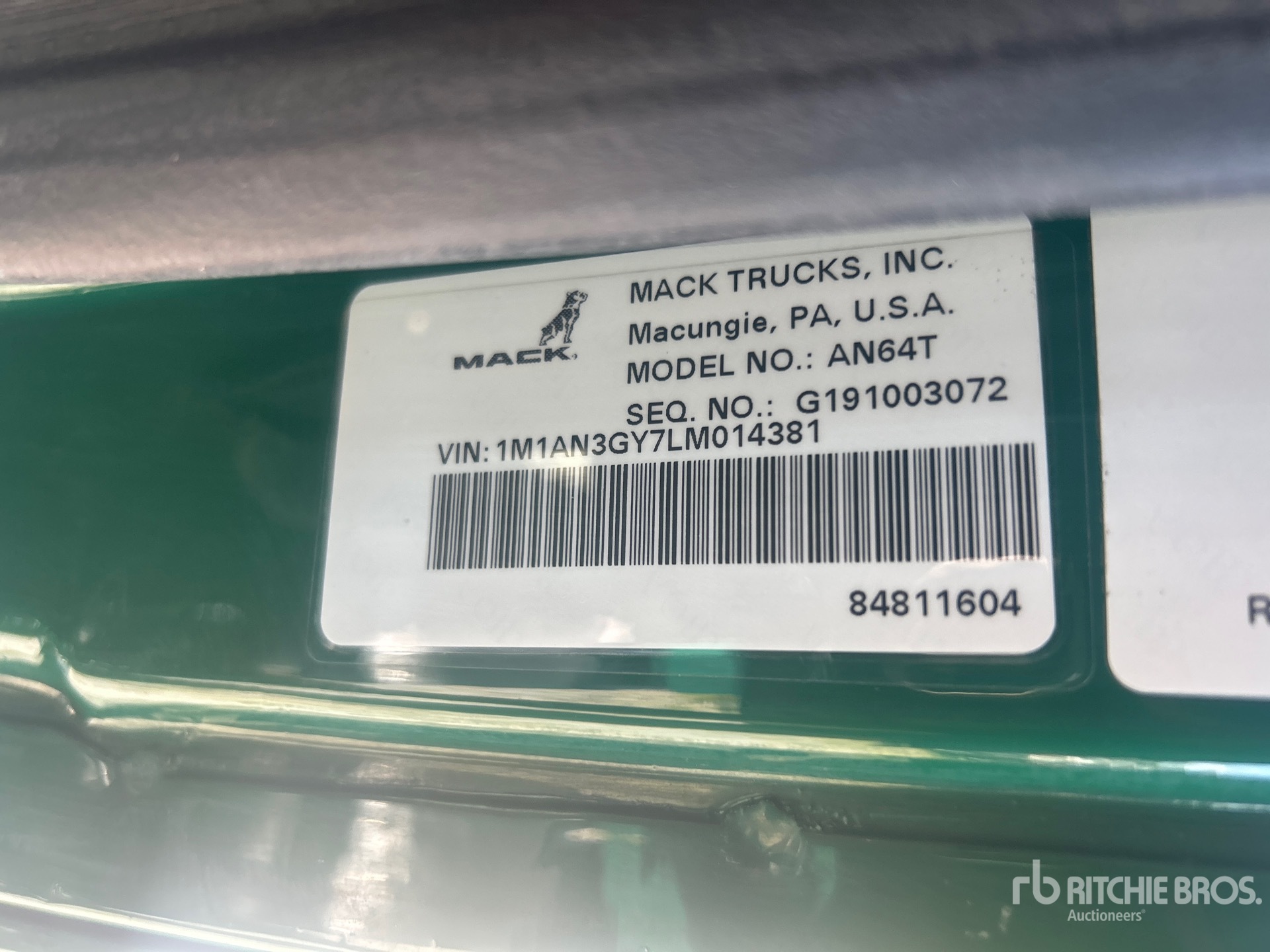 2020 Mack ANTHEM AN64T