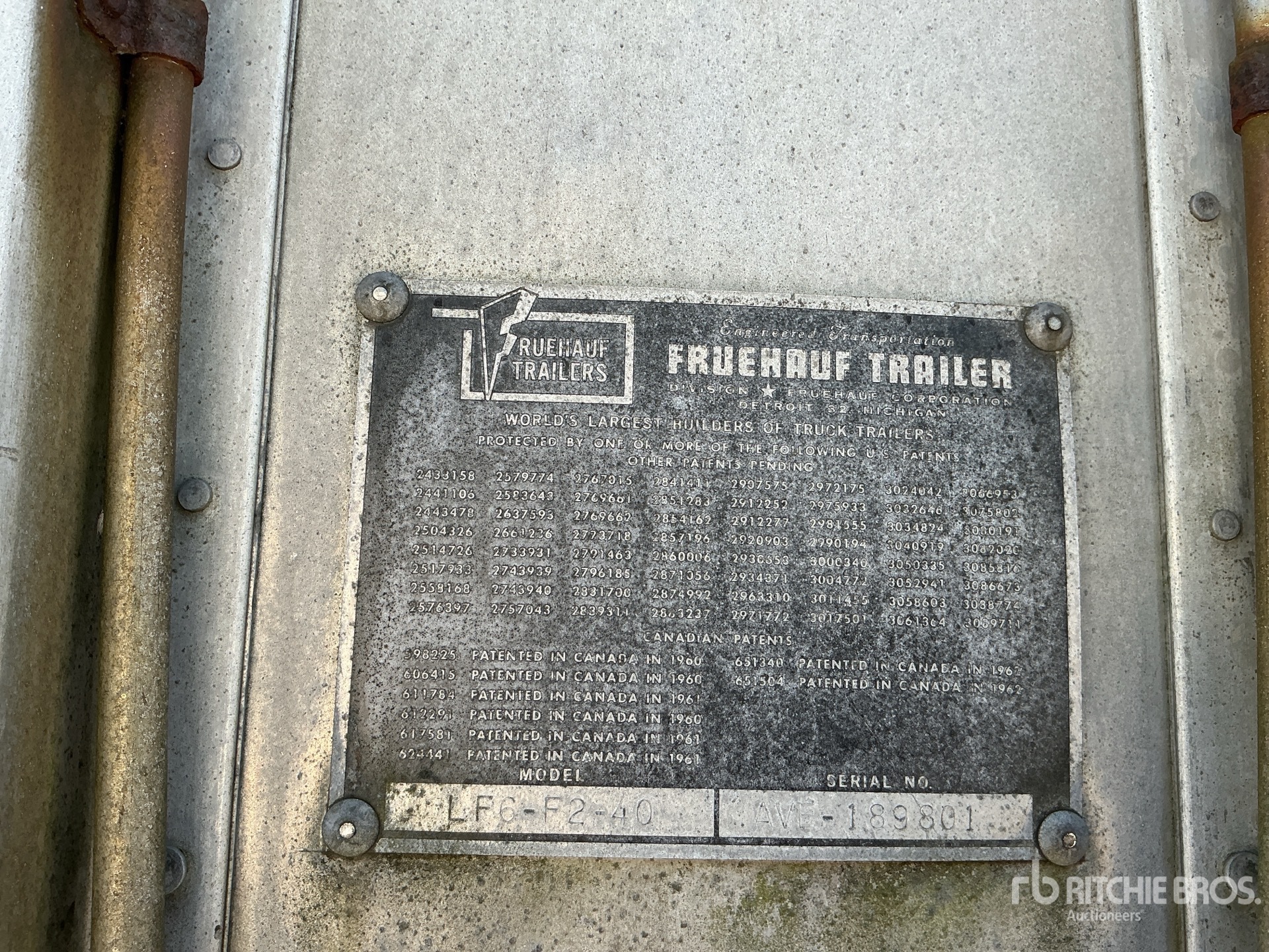 1964 Fruehauf 40 FT (INOPERABLE)