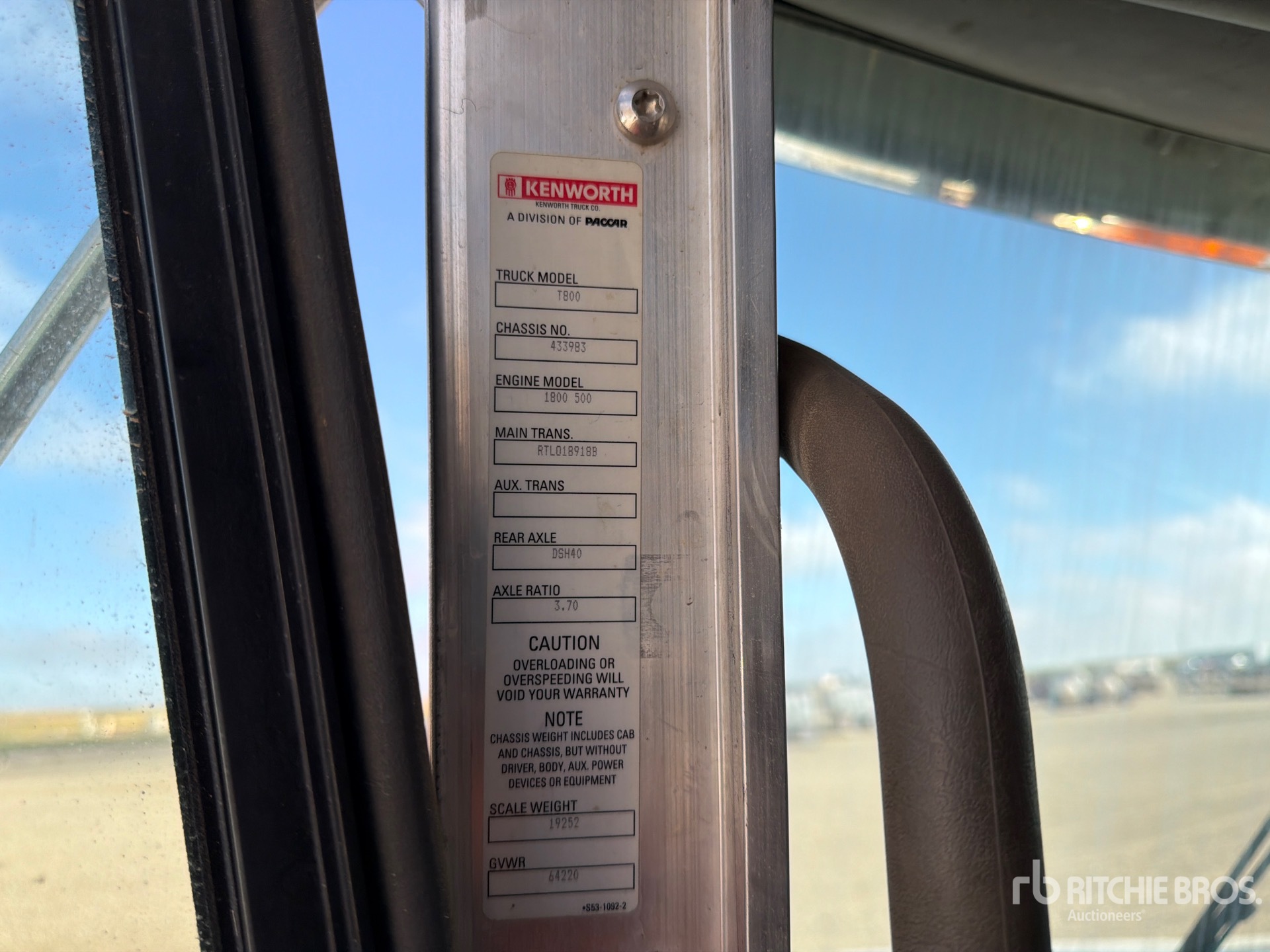 2015 Kenworth T800
