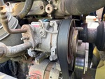 Engine with A/C Compressor