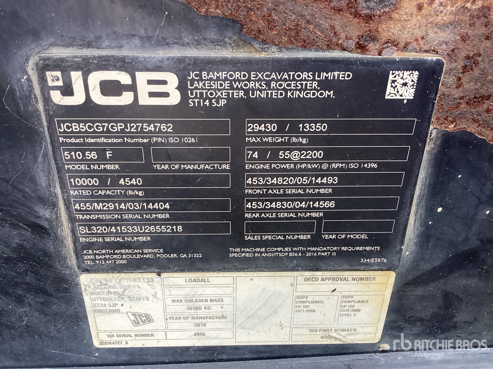 2018 JCB 510-56