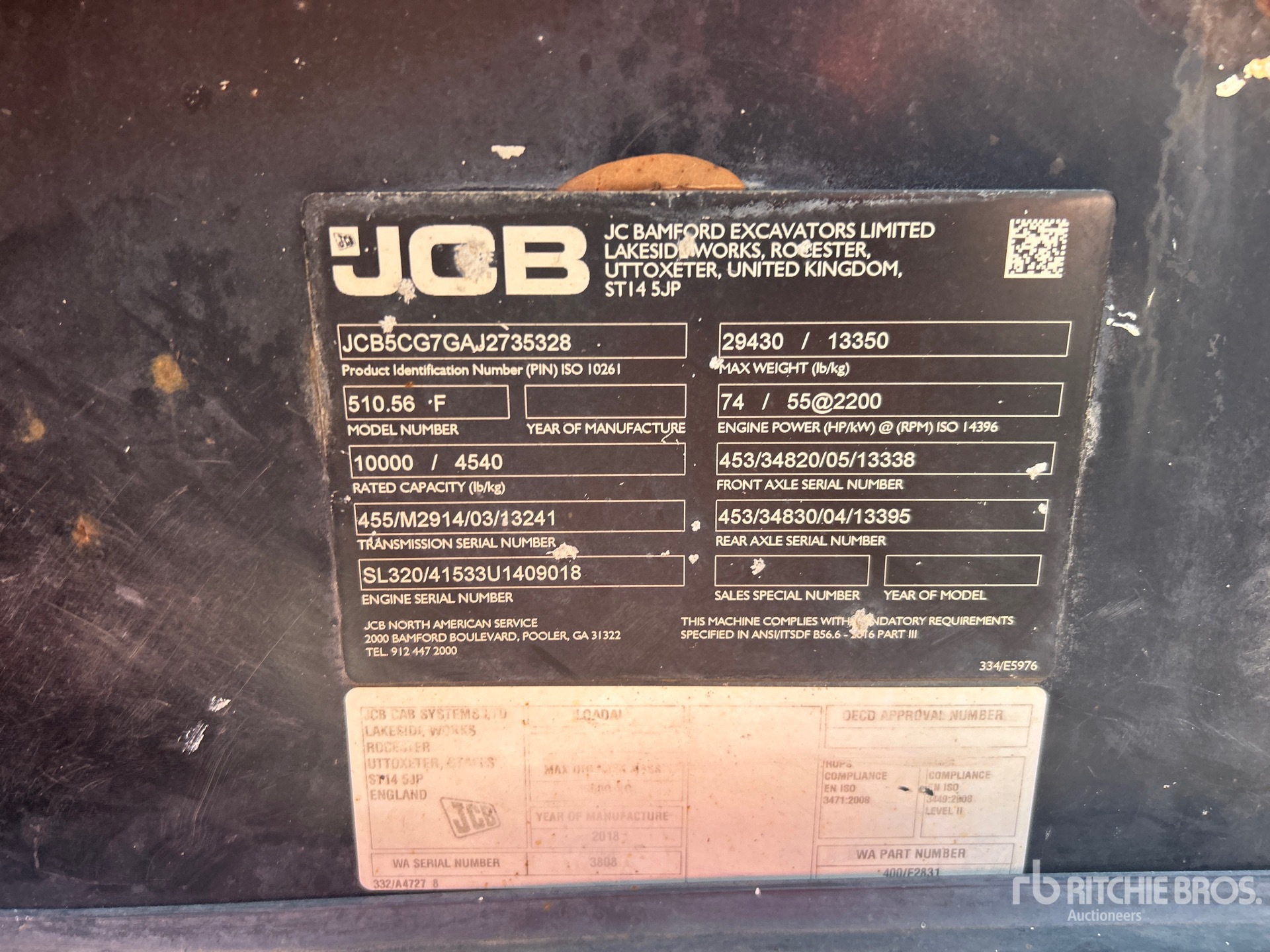 2018 JCB 510-56