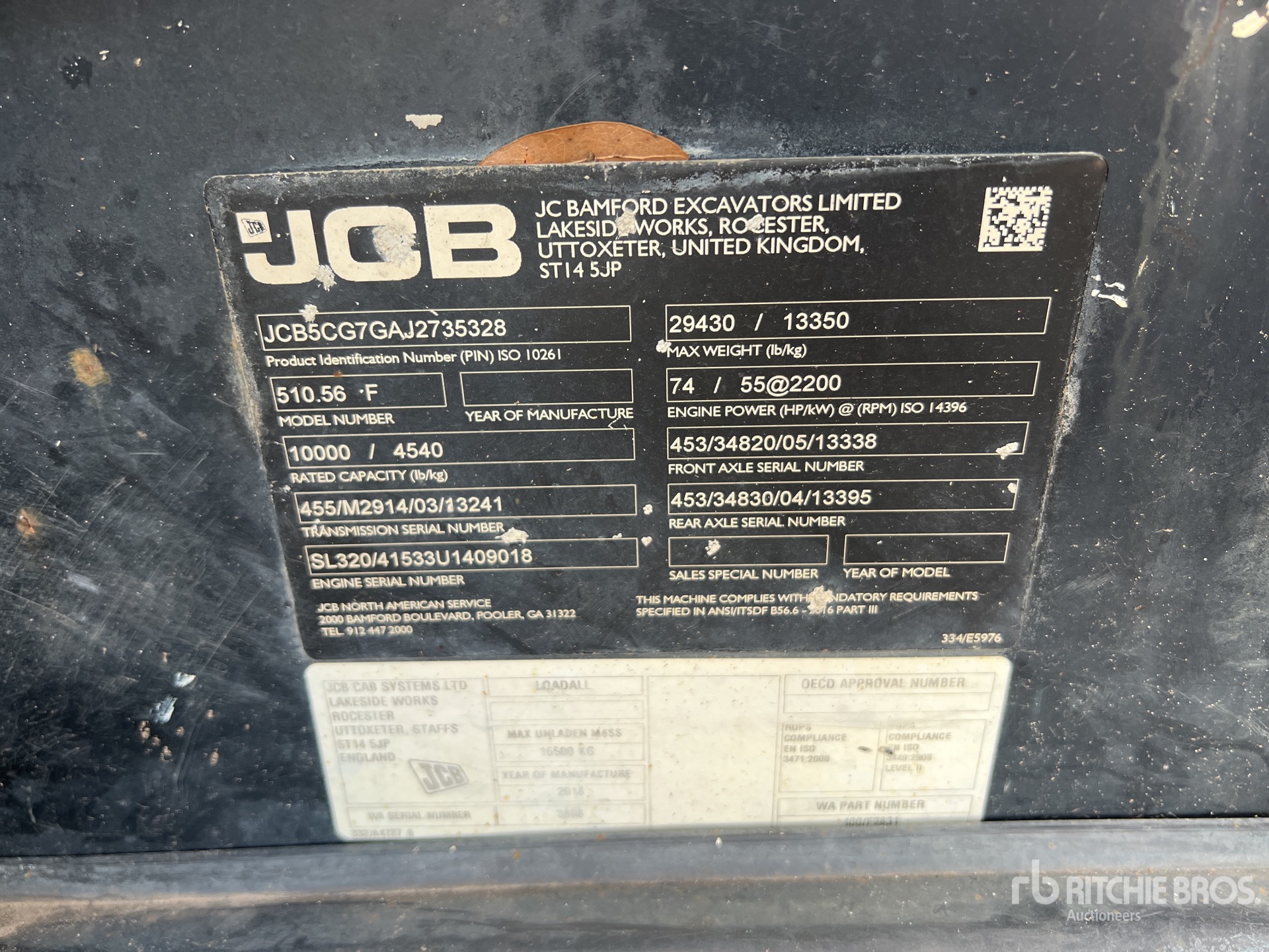 2018 JCB 510-56