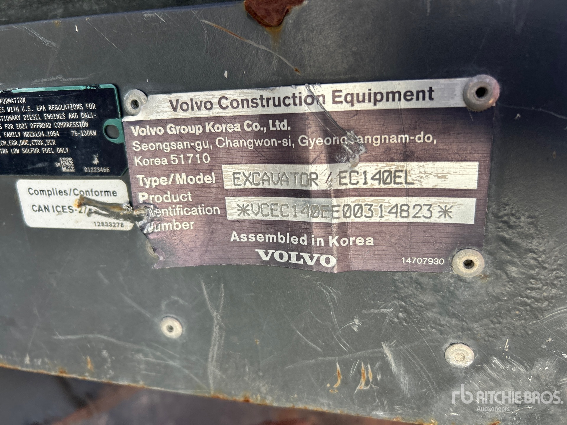 2021 Volvo EC140EL