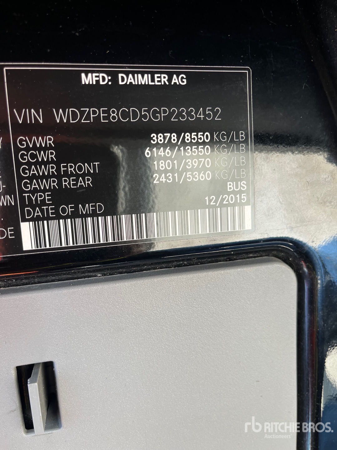 2016 Mercedes-Benz SPRINTER 2500