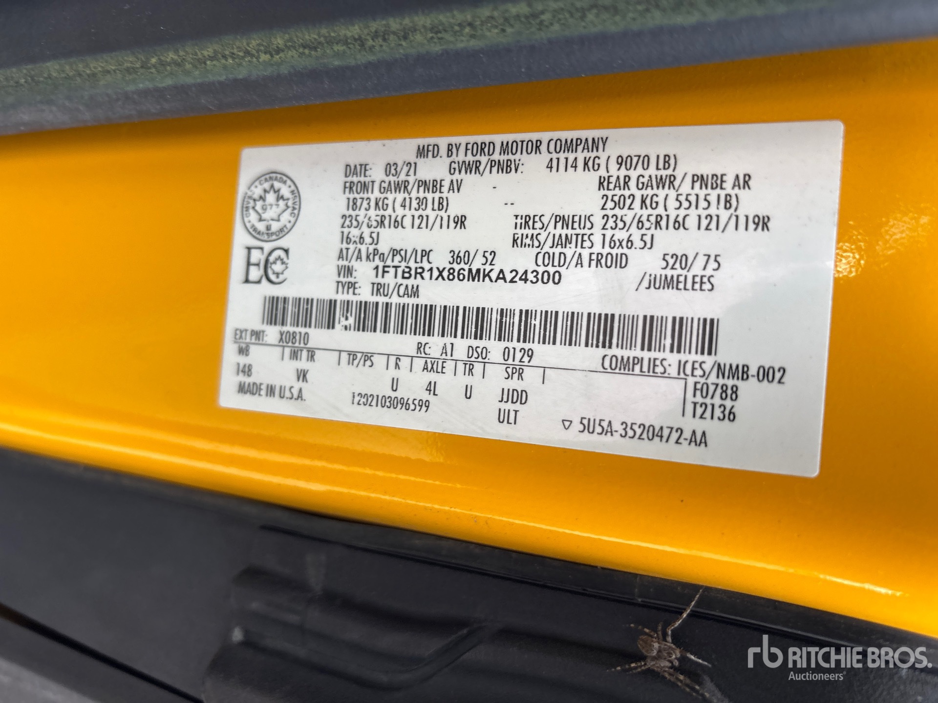 2021 Ford TRANSIT 250