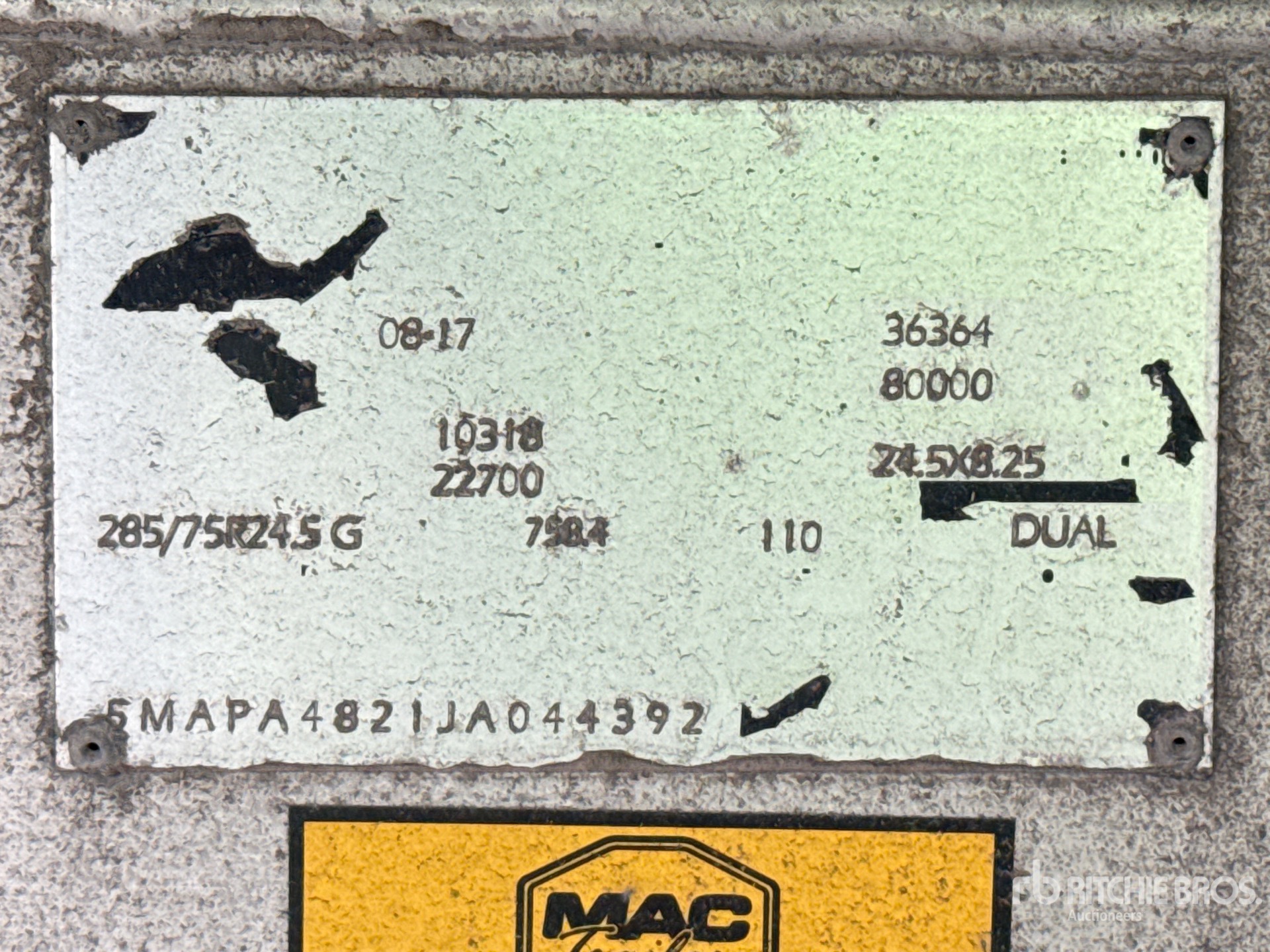 2018 Mac TNAR48AA
