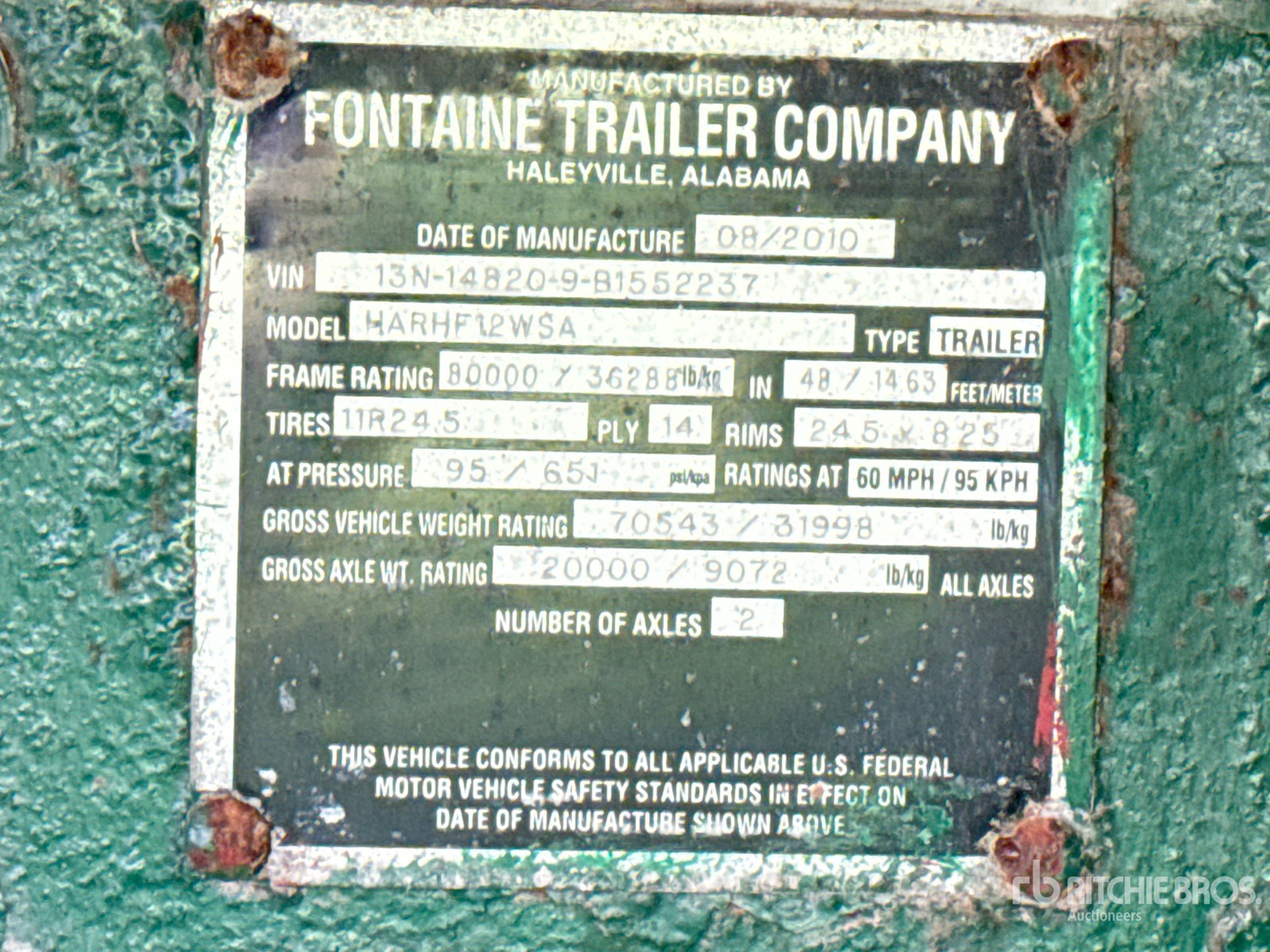 2011 Fontaine HARHF12W