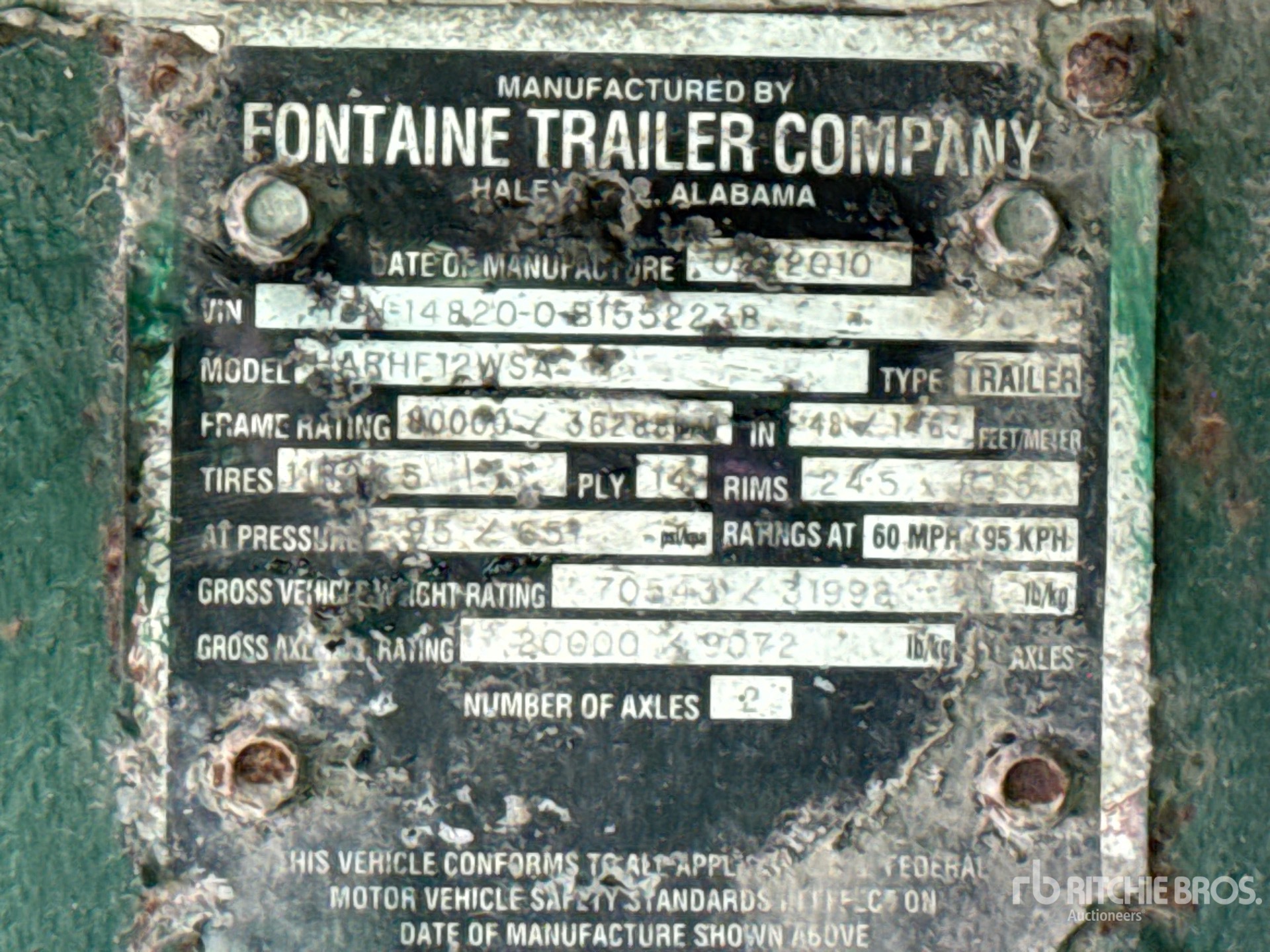 2011 Fontaine HARHF12W